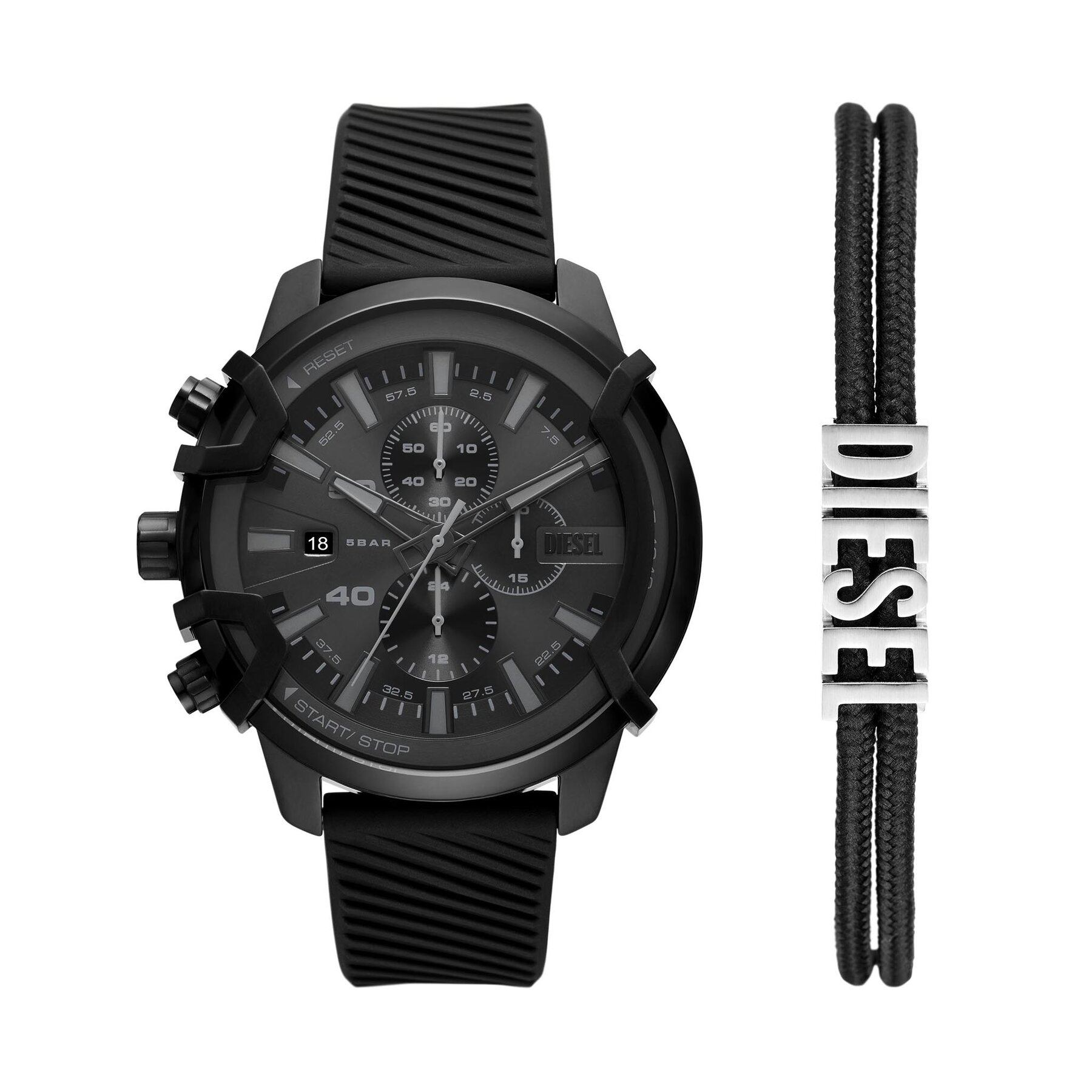 

Годинник Diesel Griffed DZ4650SET Black/Black, Чорний