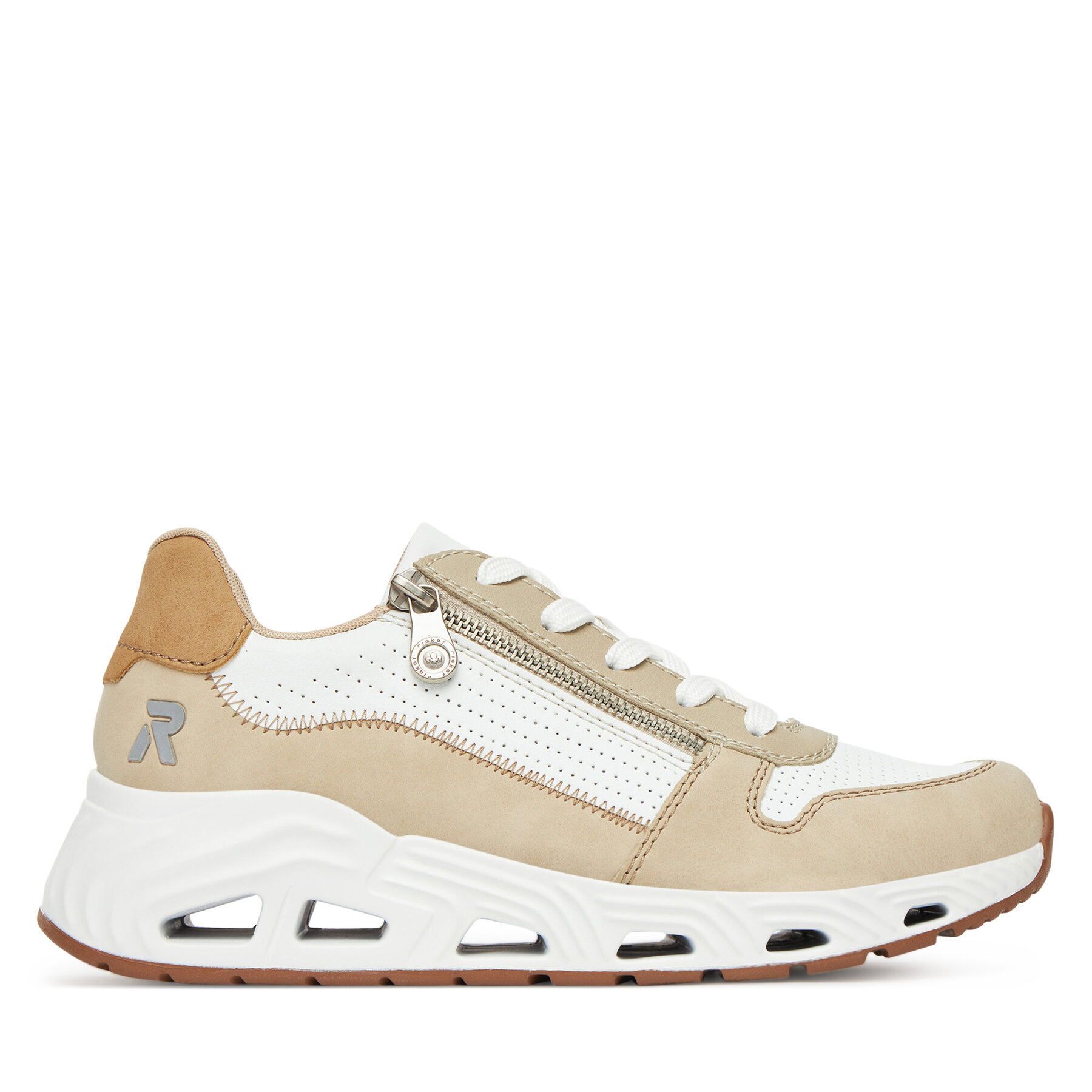Sneakersy Rieker N5204-80 Bílá