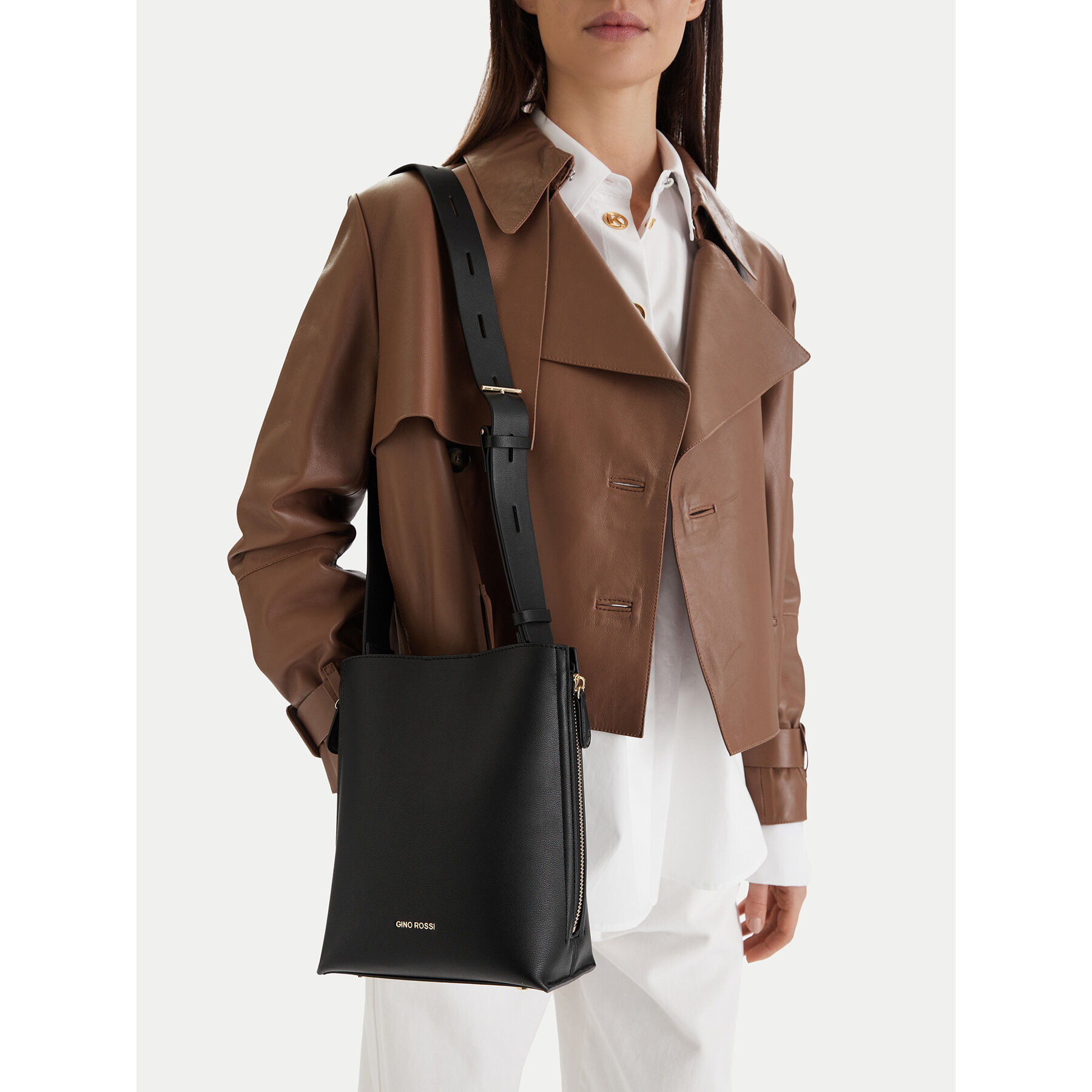 Дамска чанта GINO ROSSI EO-LX9952 Черен