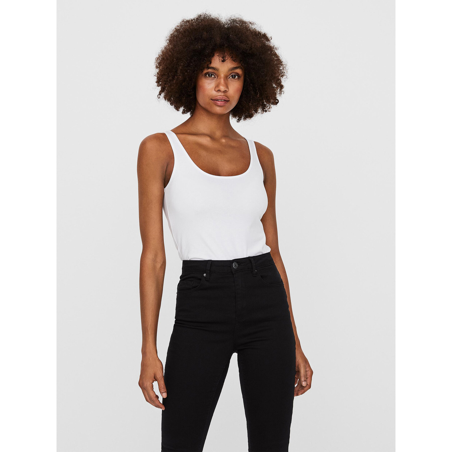 Vero Moda Vero Moda Τοπ Maxi 10185110 Λευκό Regular Fit