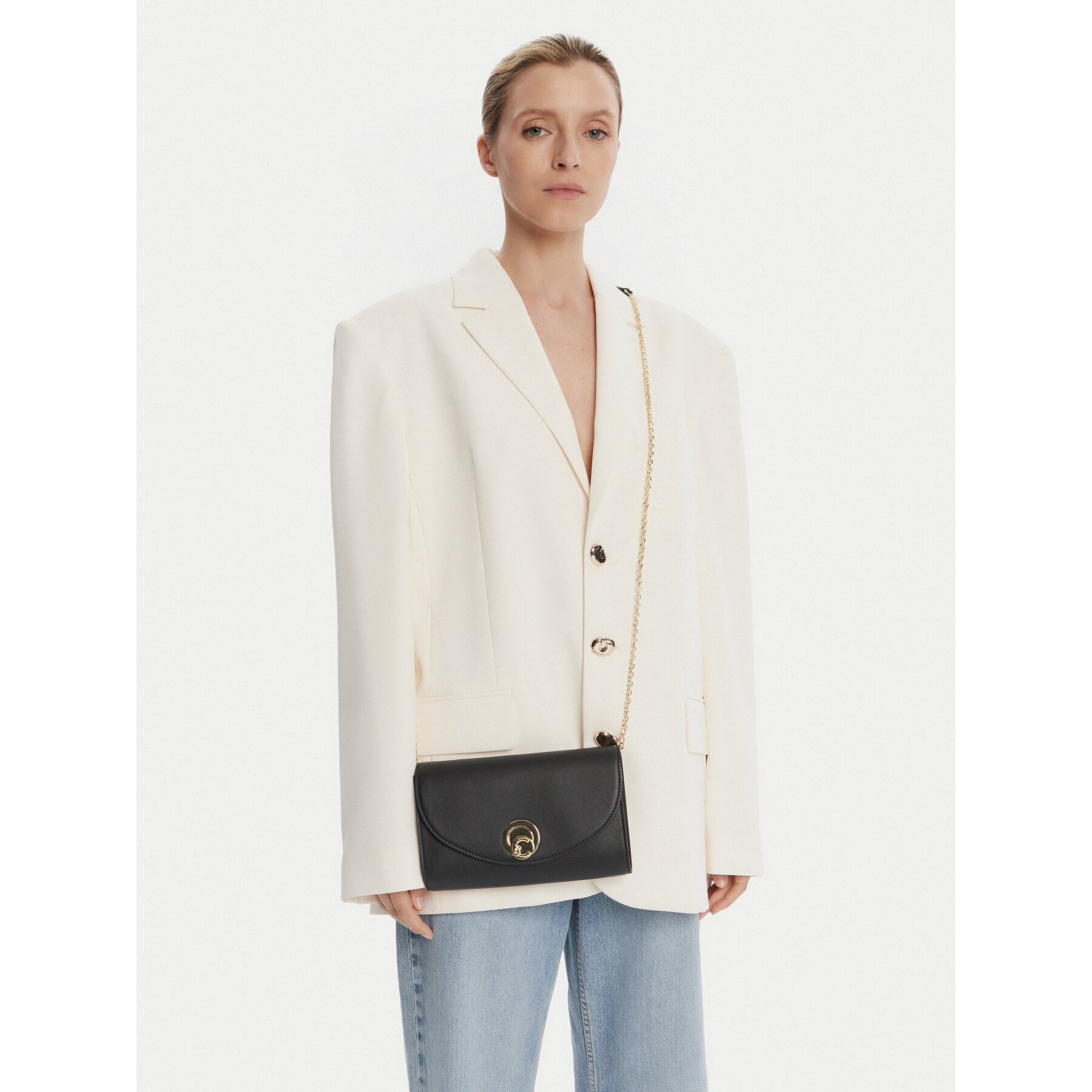 Torbica Coccinelle Tob Coccinellenikla Smooth E1 TOB 15 01 01 Crna