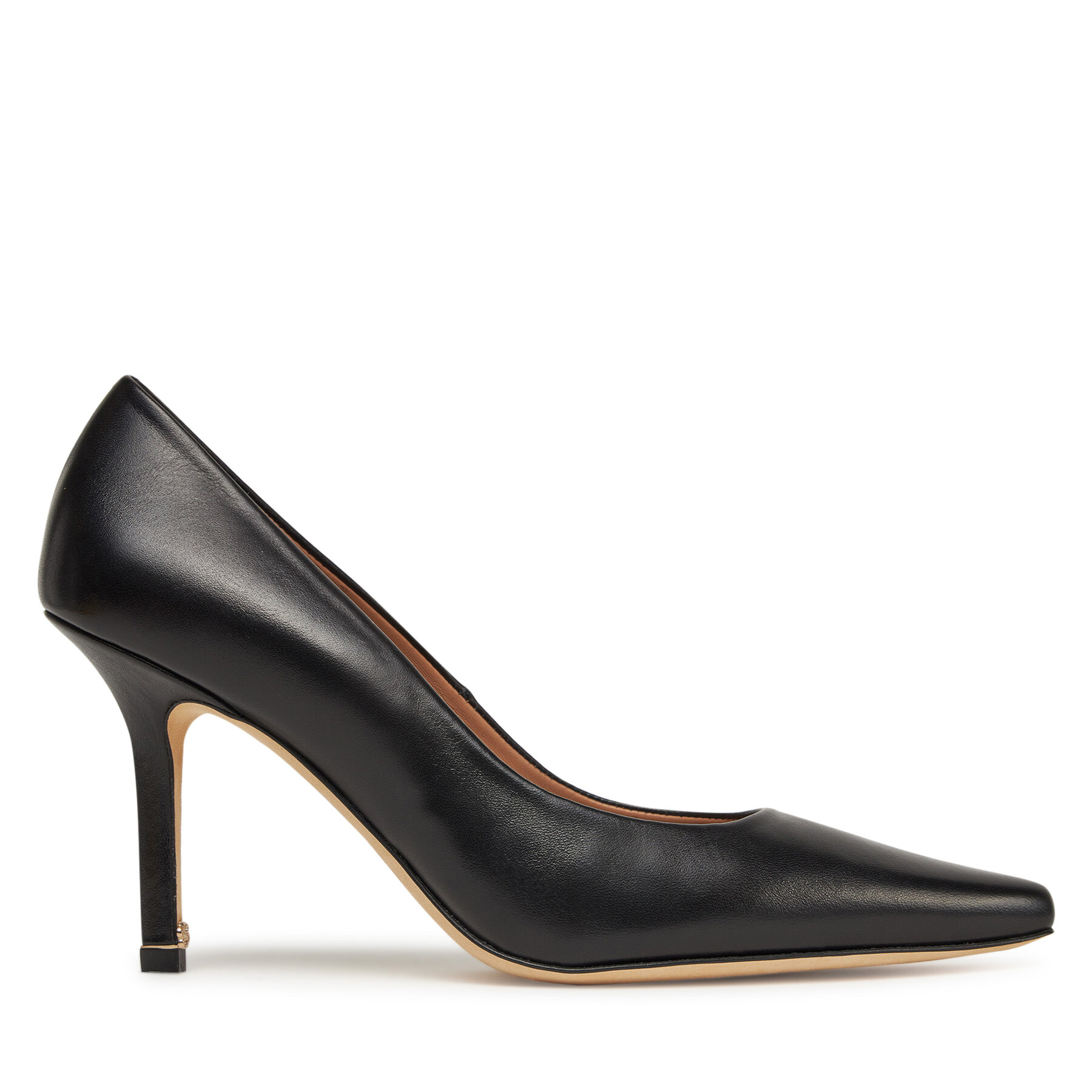 Pantofi cu toc subțire BOSS Charlize 50536288 Negru
