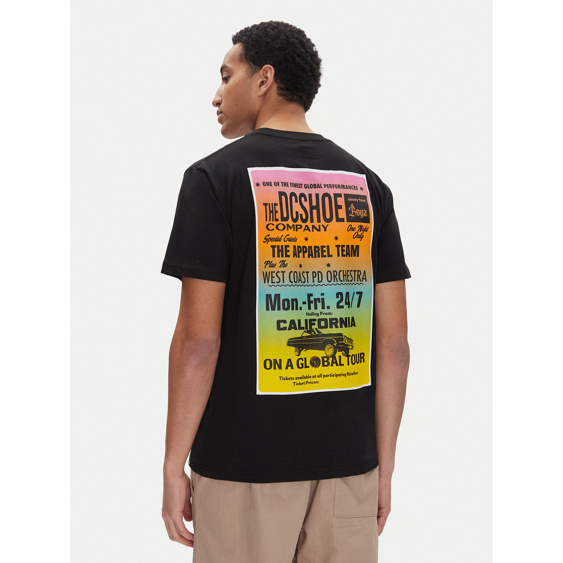 DC Shoes Majica ADYZT05455 Črna Heritage Fit