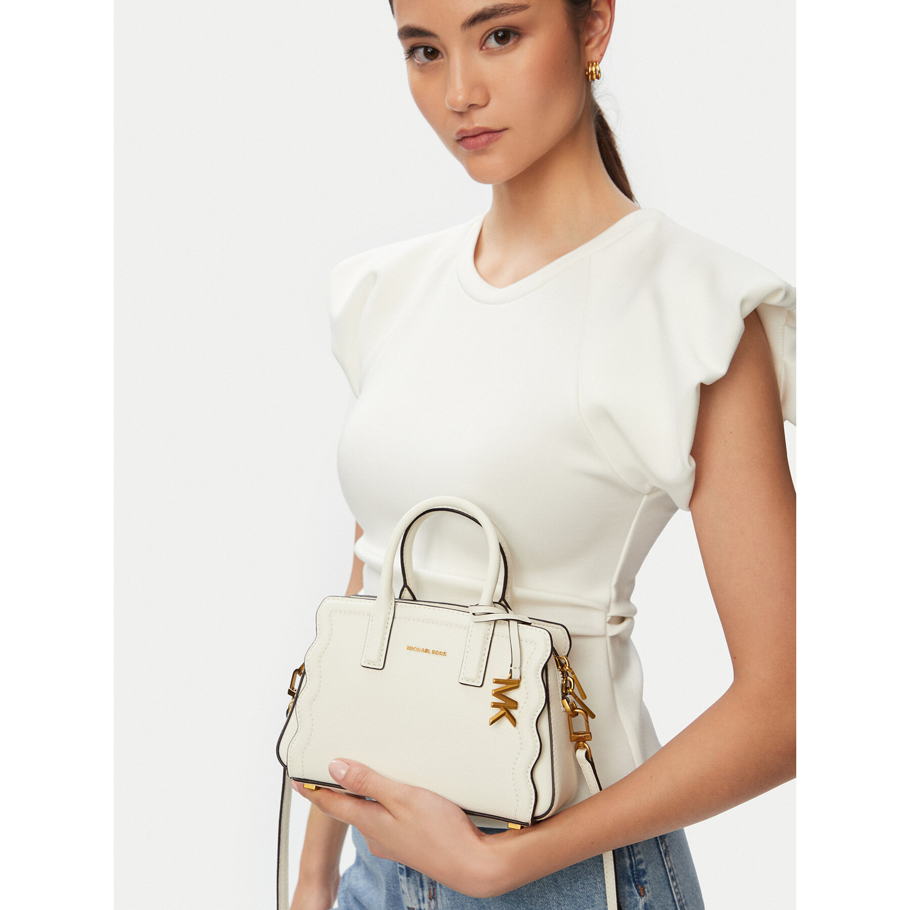 Geantă MICHAEL Michael Kors 32T6A9IC0L Crem