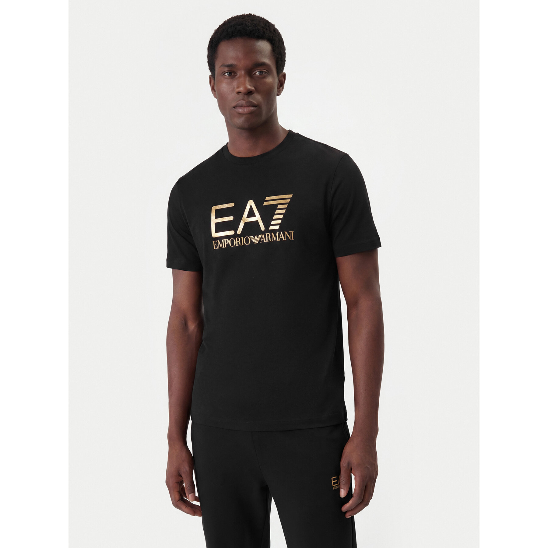 EA7 Emporio Armani Majica 7M001412 AF22264 MC004 Črna Regular Fit