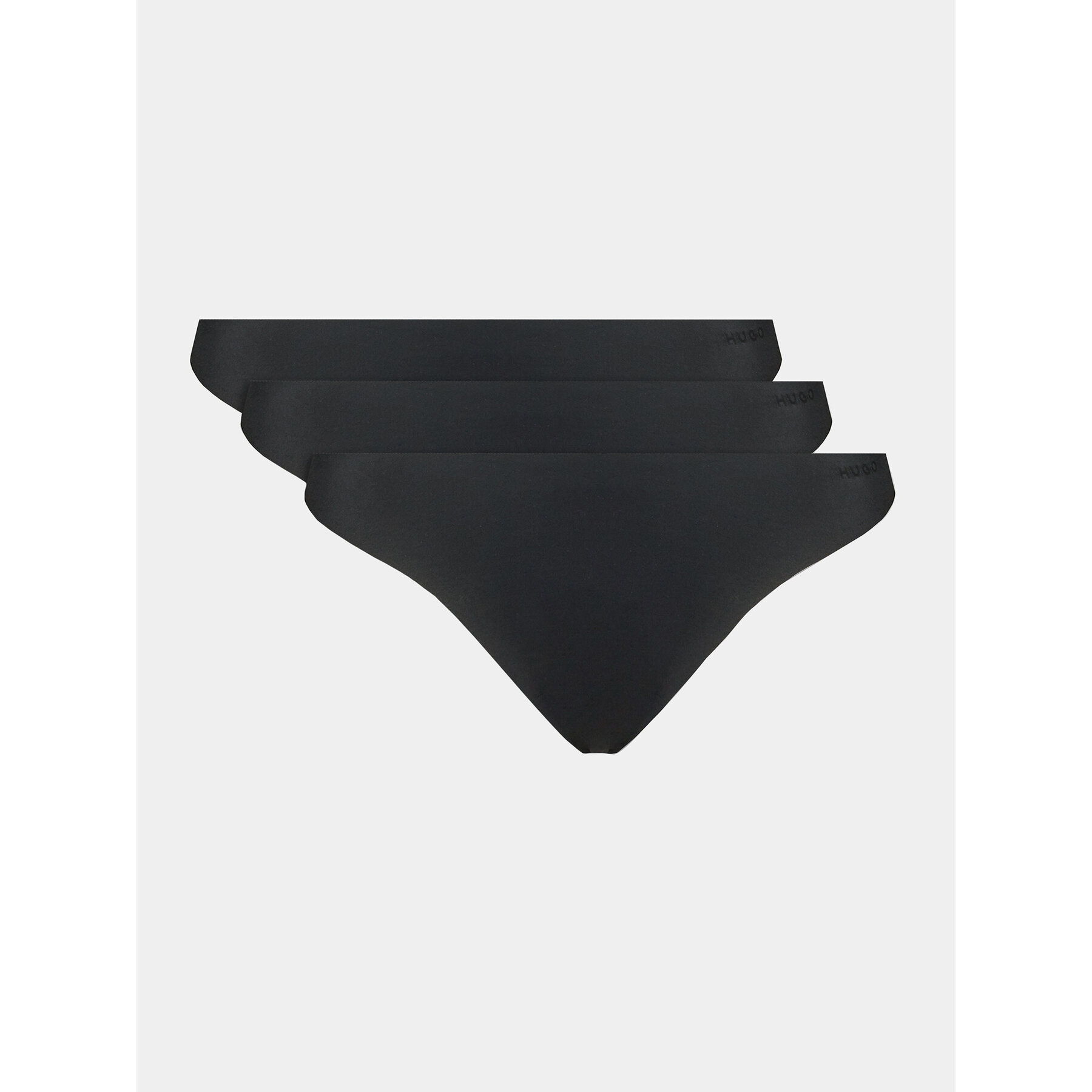 HUGO Σετ στρινγκ 50492489 Μαύρο