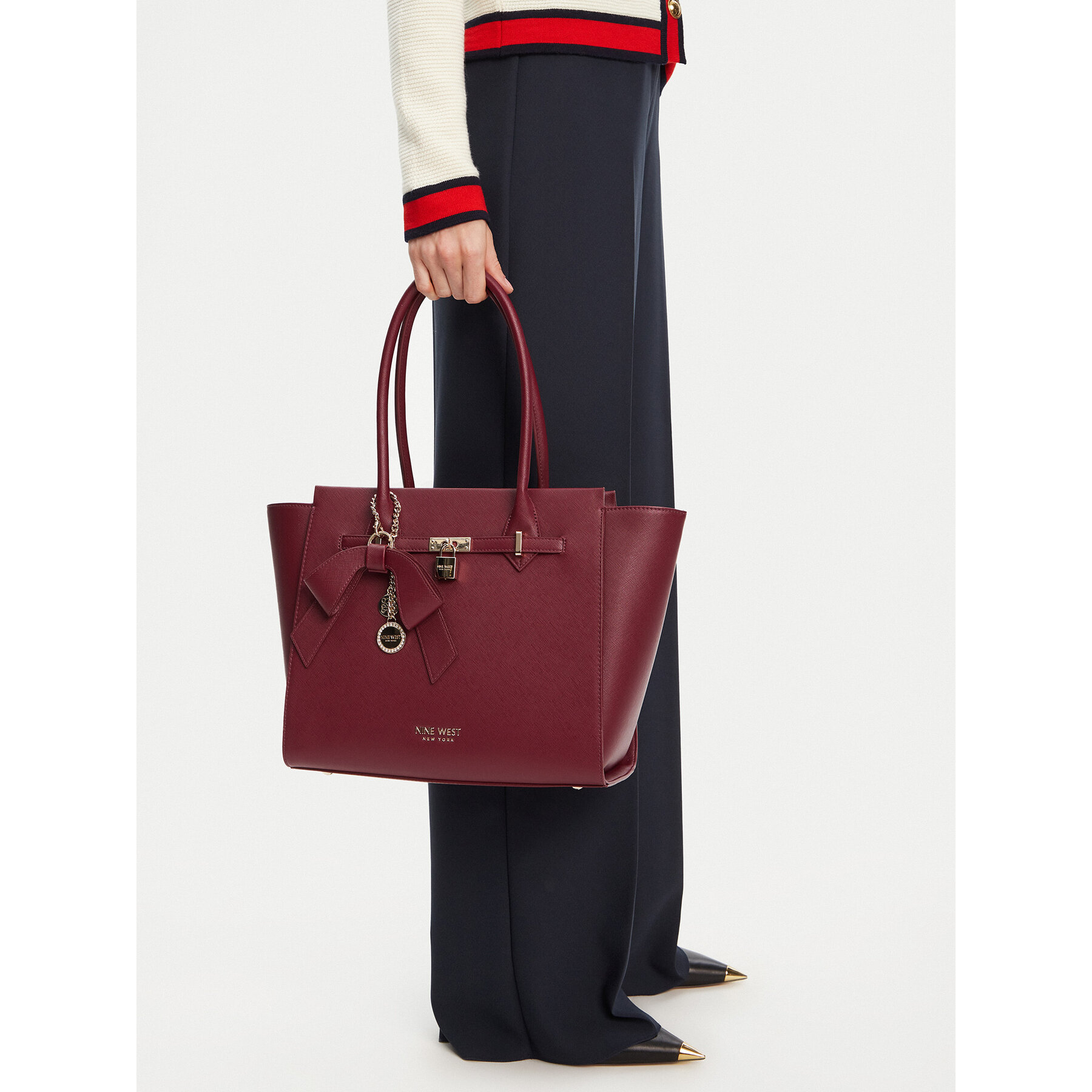 Kabelka Nine West CEO-Chelsea-Charm-III-LX10186 Bordová