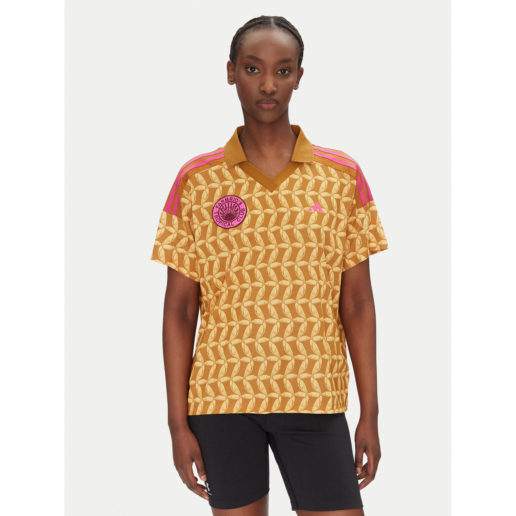 adidas T-Shirt FARM Rio JD6303 Orange Loose Fit