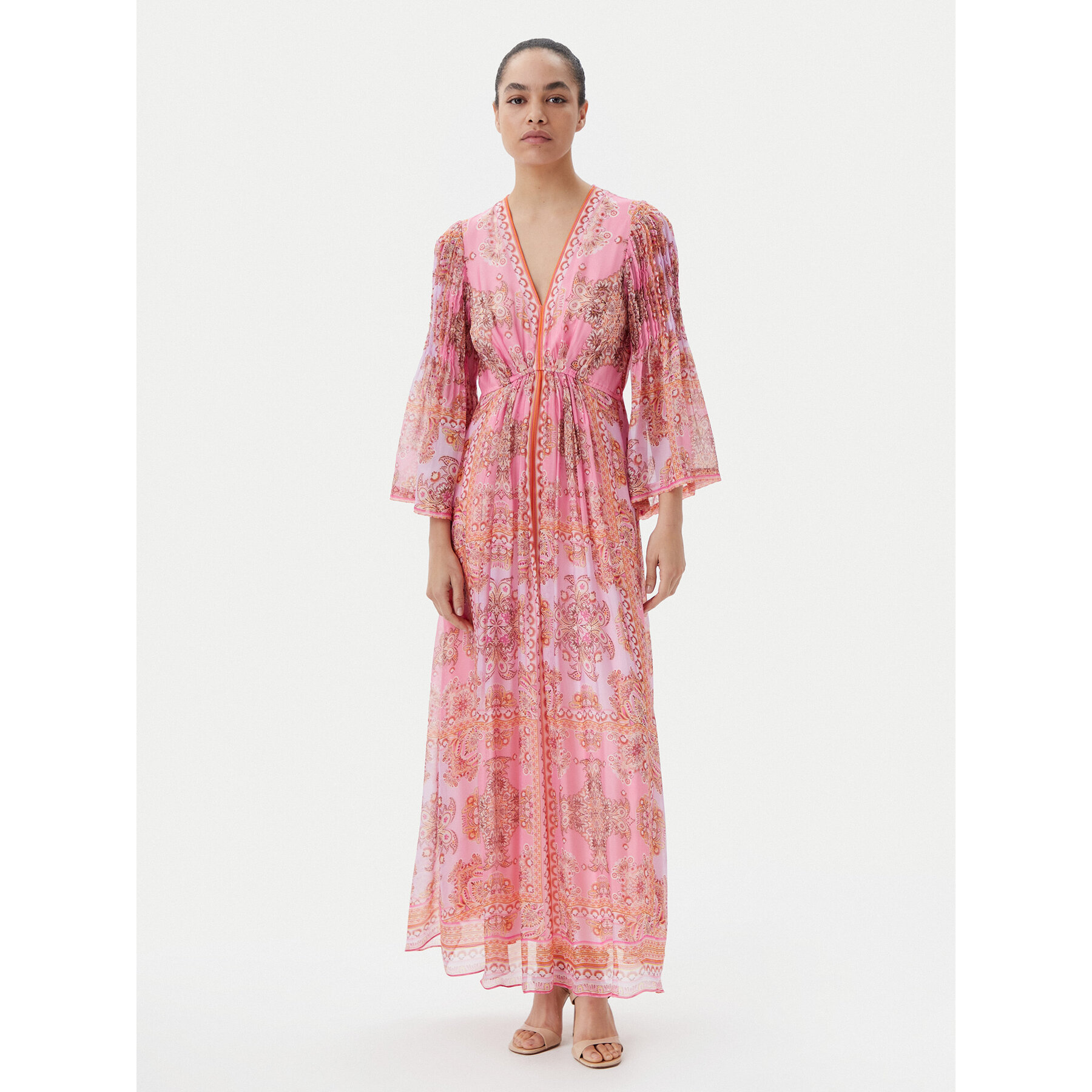 Hale Bob Sommerkleid with silk 4YAS616A Rosa Regular Fit