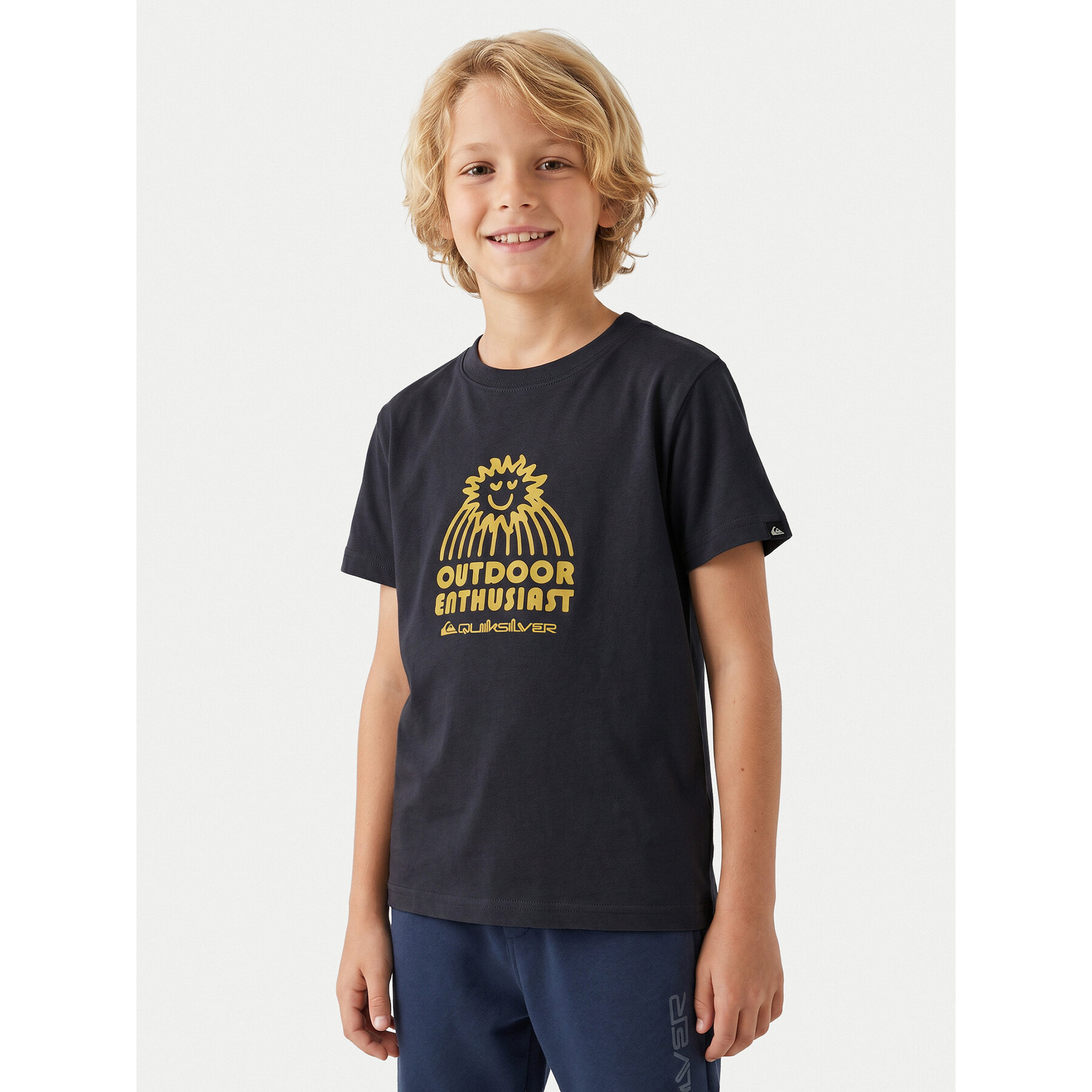 Quiksilver T-shirt Ev Spot On EQKZT03571 Tamnoplava Regular Fit