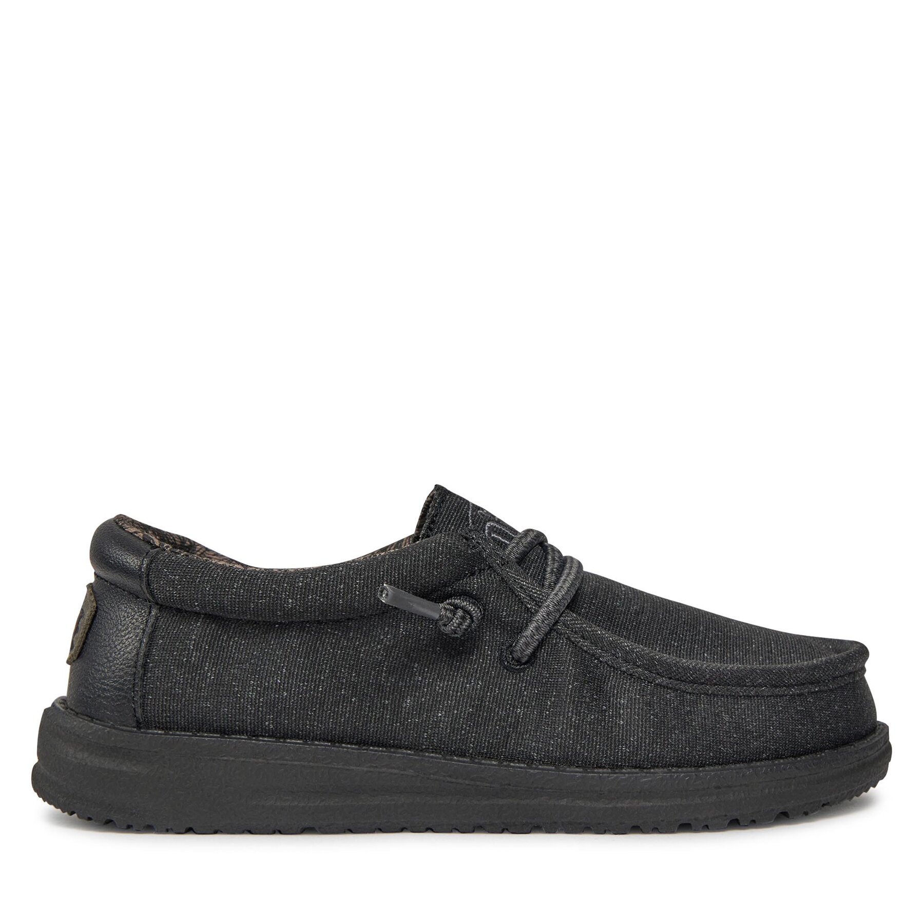 Gyerek Mokaszin Hey Dude, Méret: 31, Fekete, Wally Youth Basic 40041-001