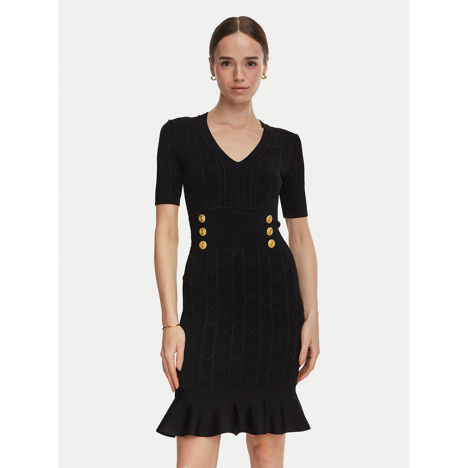 Marciano Guess Strickkleid G6YK18 Z1012 Schwarz Slim Fit