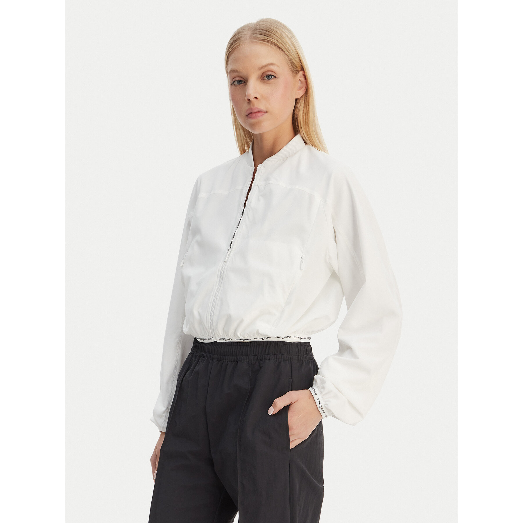 Tommy Jeans Bomberjacke DW0DW22323 Weiß Regular Fit