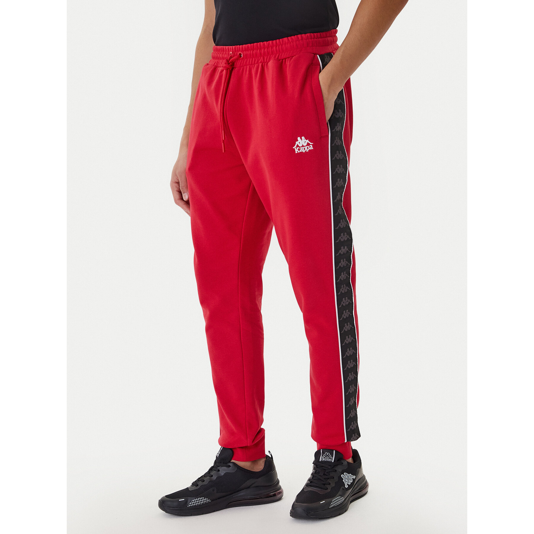 Kappa Donji dio trenerke Banda Alanz 3 321Y8FW Crvena Comfort Fit