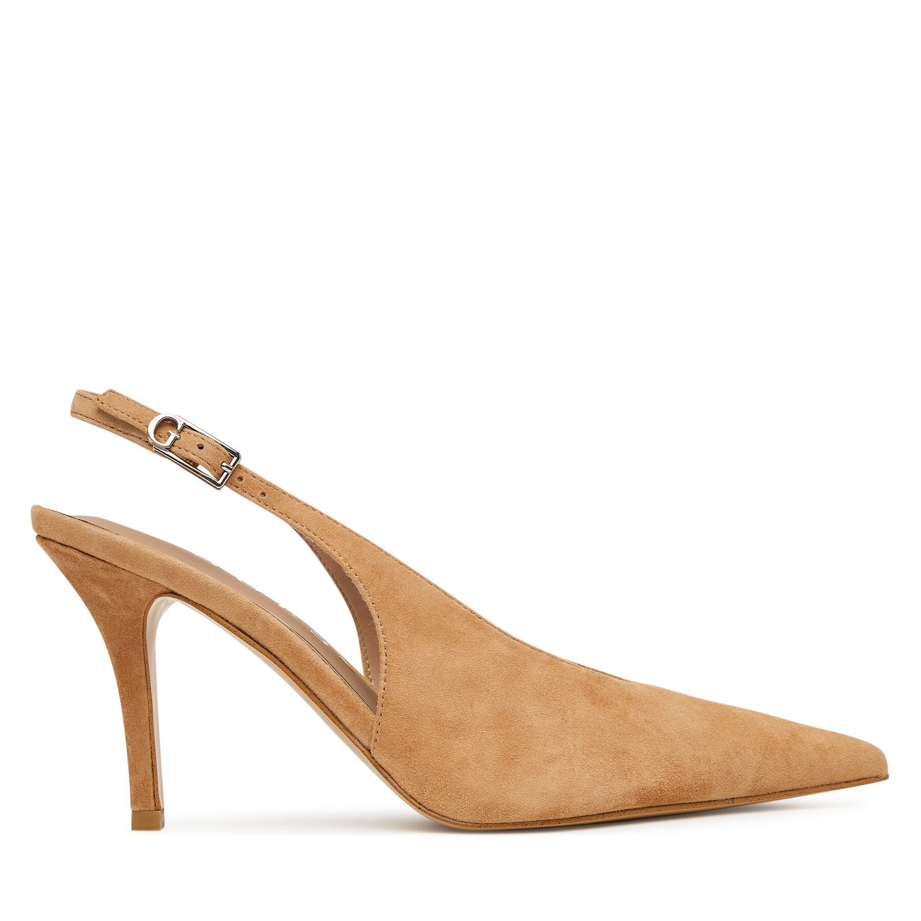 Pantofi cu toc subțire Guess FLPPRI SUE05 Maro