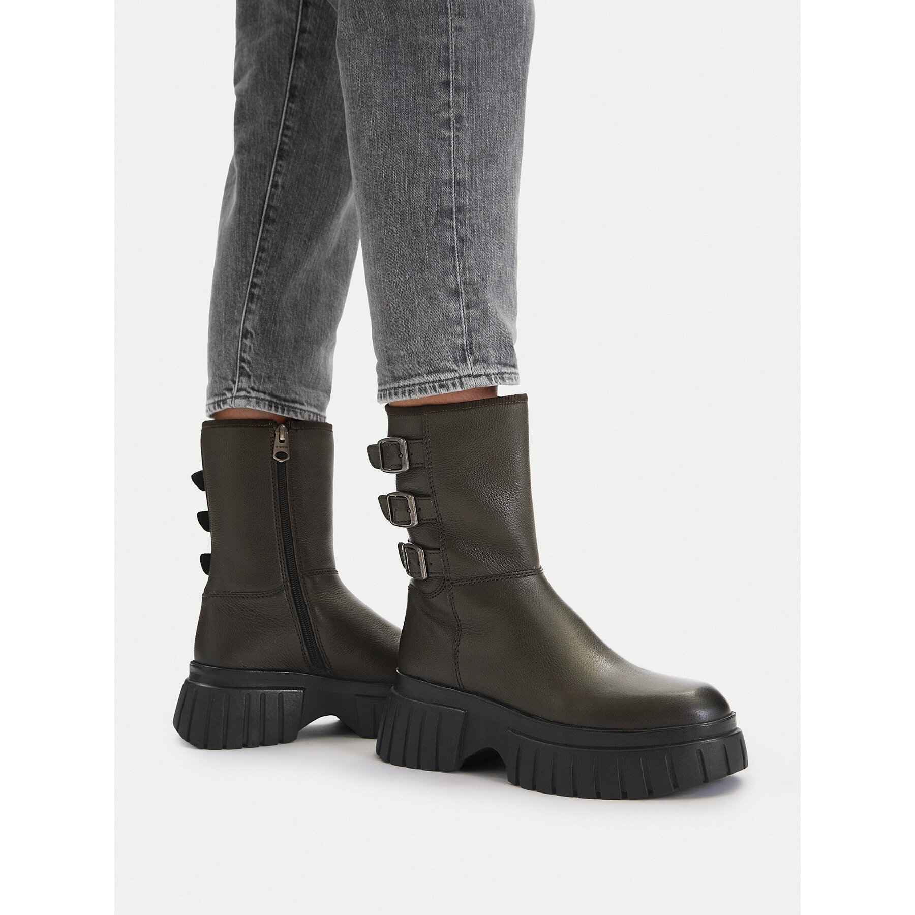 Škornji G-Star Raw CEO-WI33-CS555-KIWI-13 Zelena