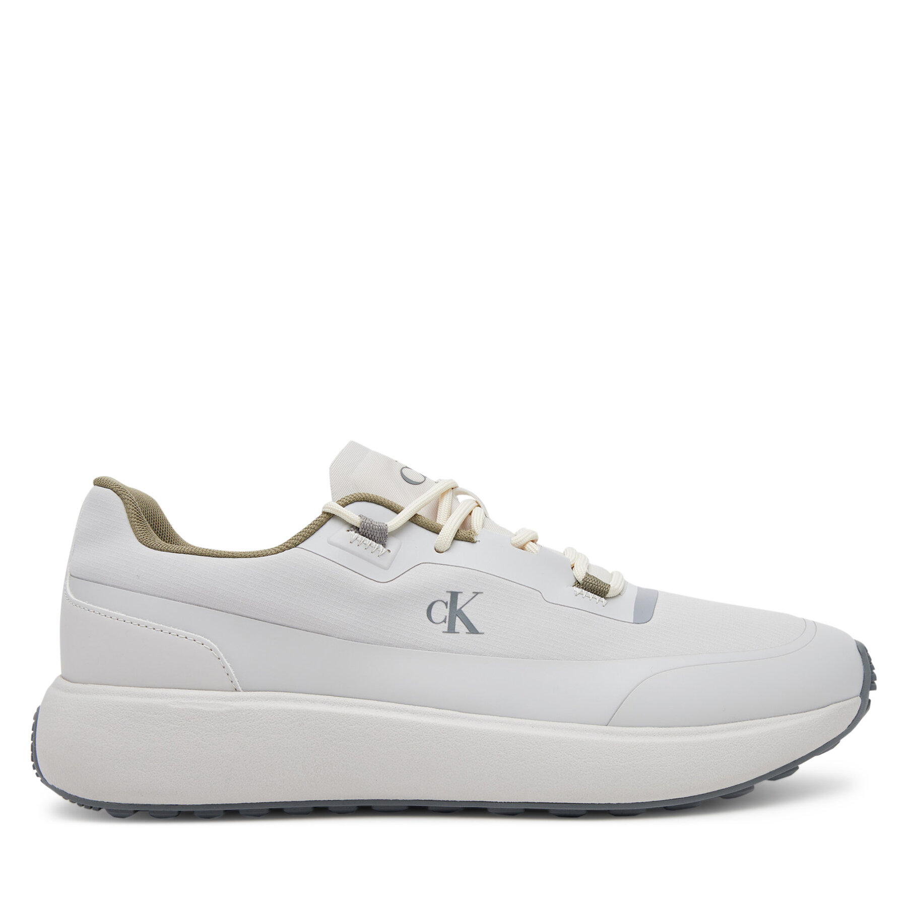 Snīkeri Calvin Klein Jeans Athleisure Runner Tech Ripstop YM0YM01205 Écru