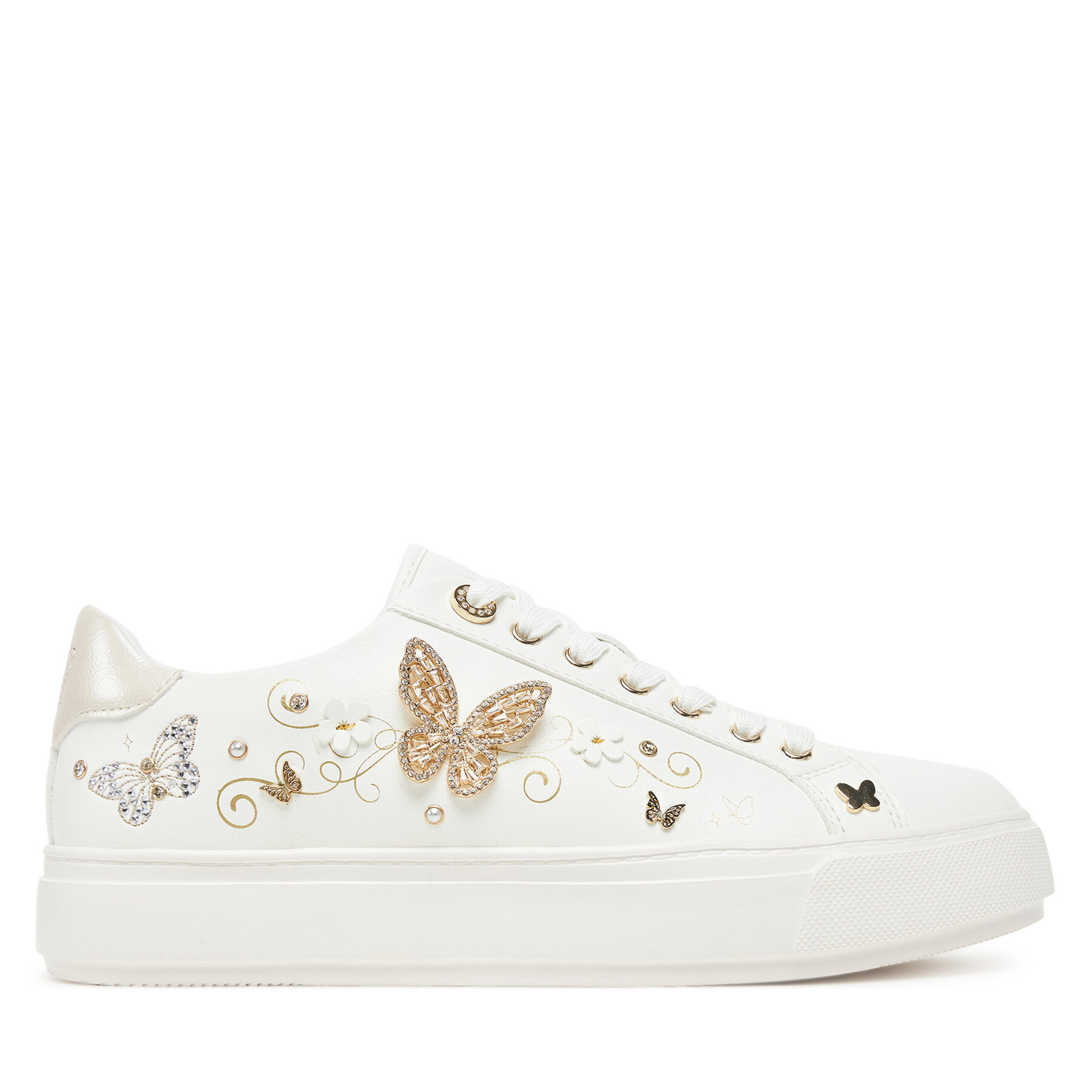 Sneakersy Aldo Saxony 13966826 Biela