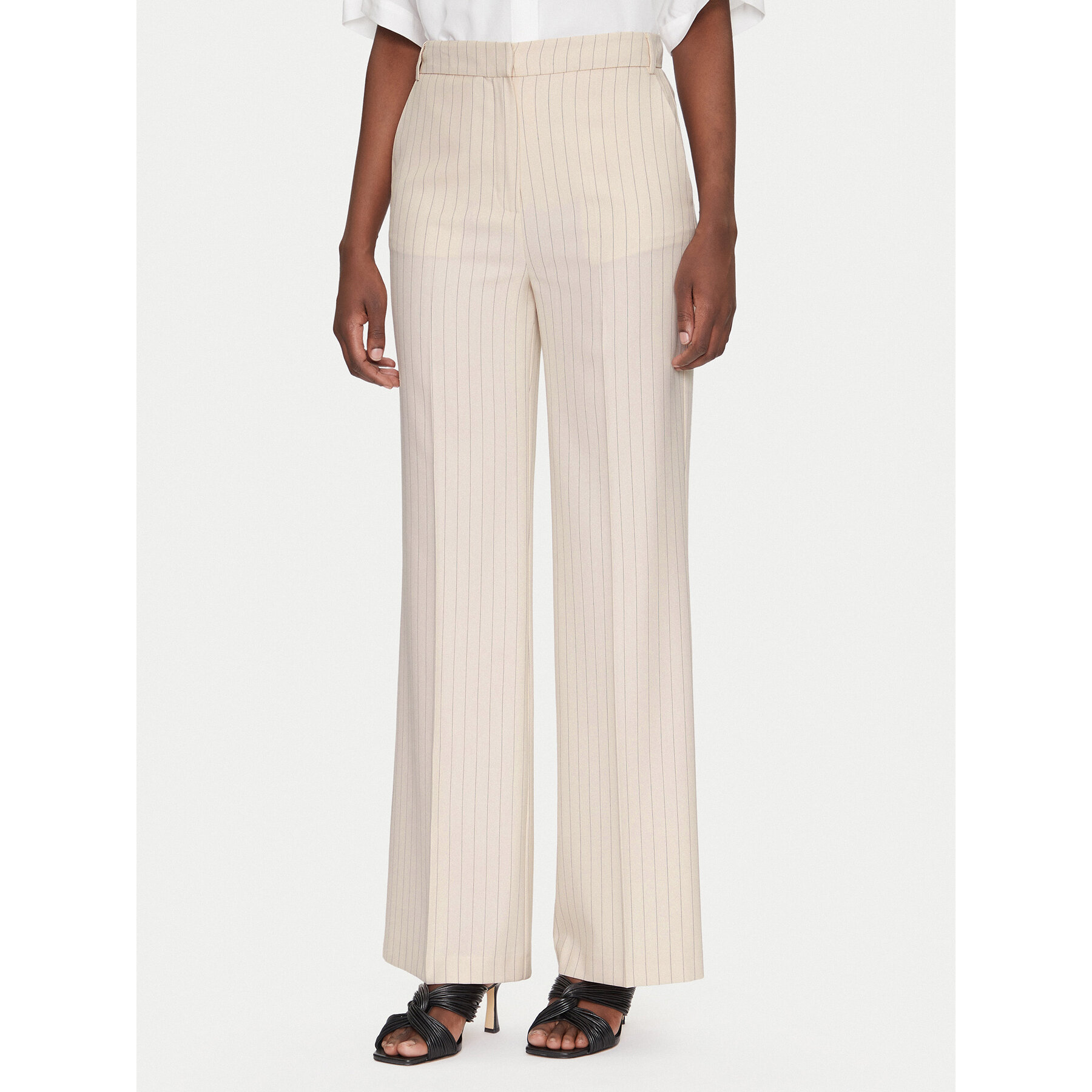 Morgan Stoffhose 251-PVIVI.F M Écru Regular Fit