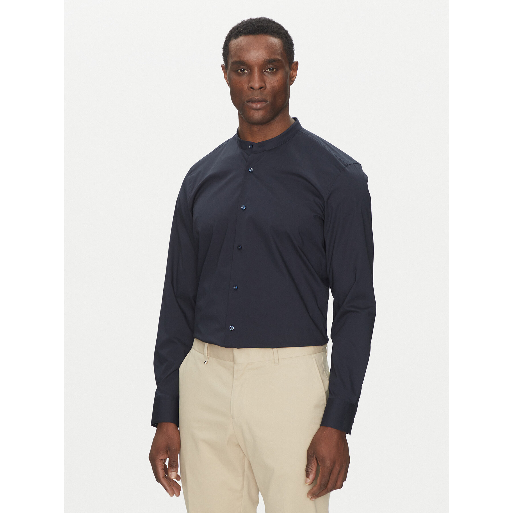 BOSS Hemd H-HANK-S-STAN-C3-252 50539176 Dunkelblau Slim Fit
