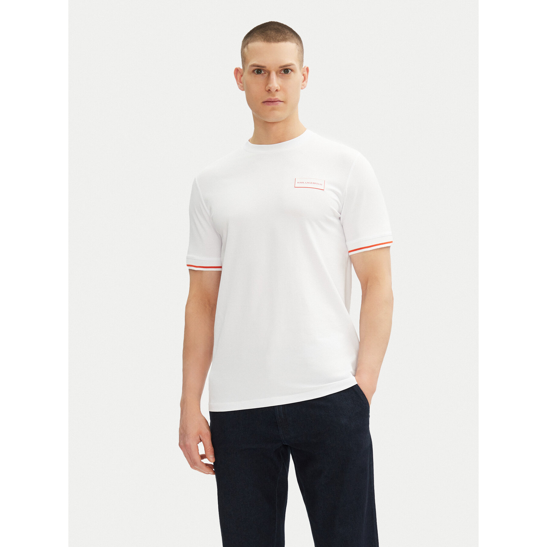 KARL LAGERFELD Póló 755020 552221 Fehér Regular Fit
