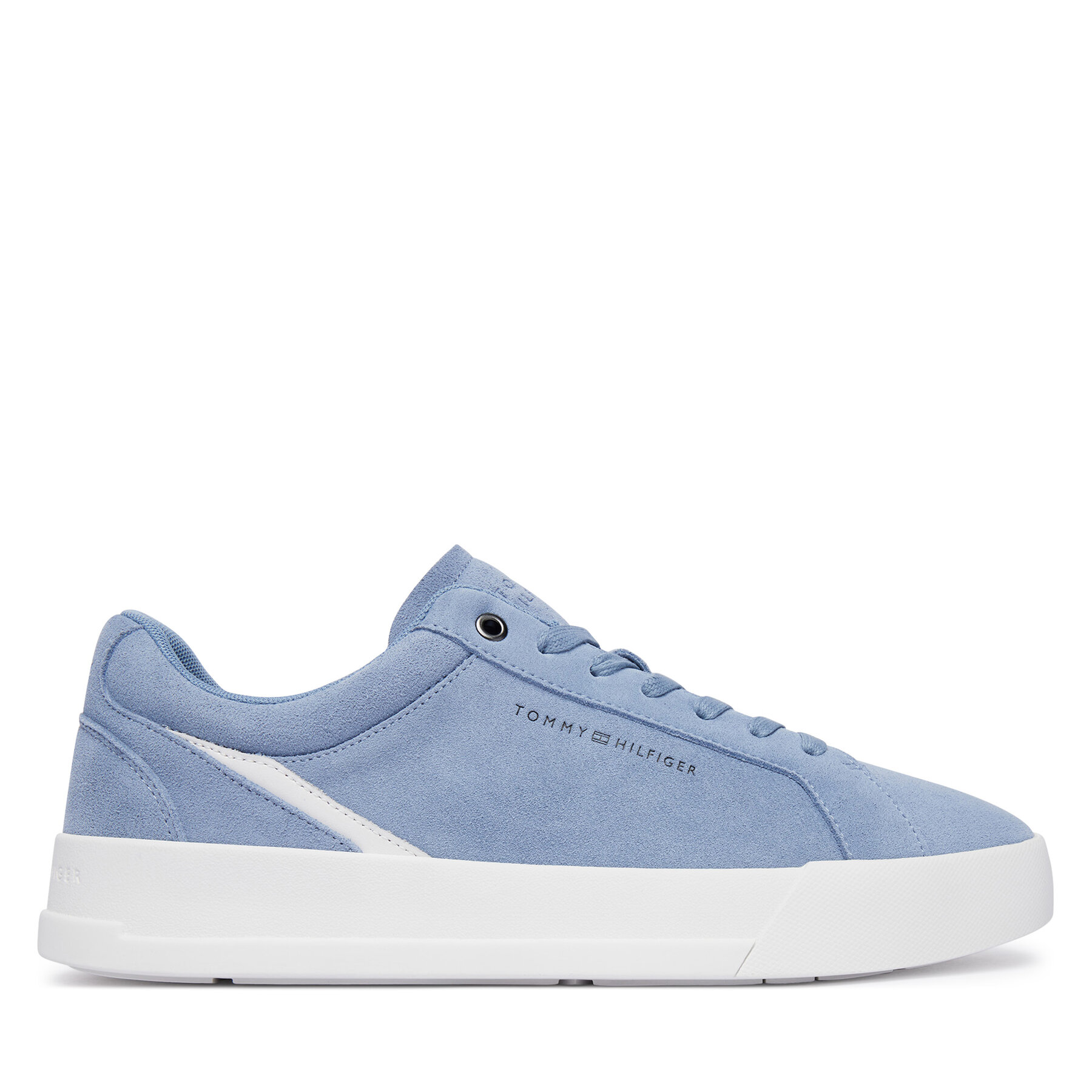 Sneakersy Tommy Hilfiger Th Court Premium Suede FM0FM05880 Modrá