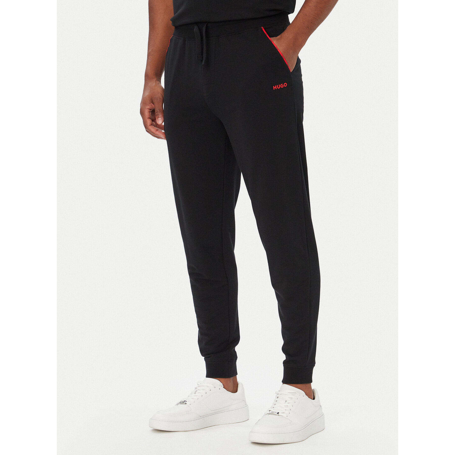 HUGO Jogginghose Noah 50566158 Schwarz Regular Fit