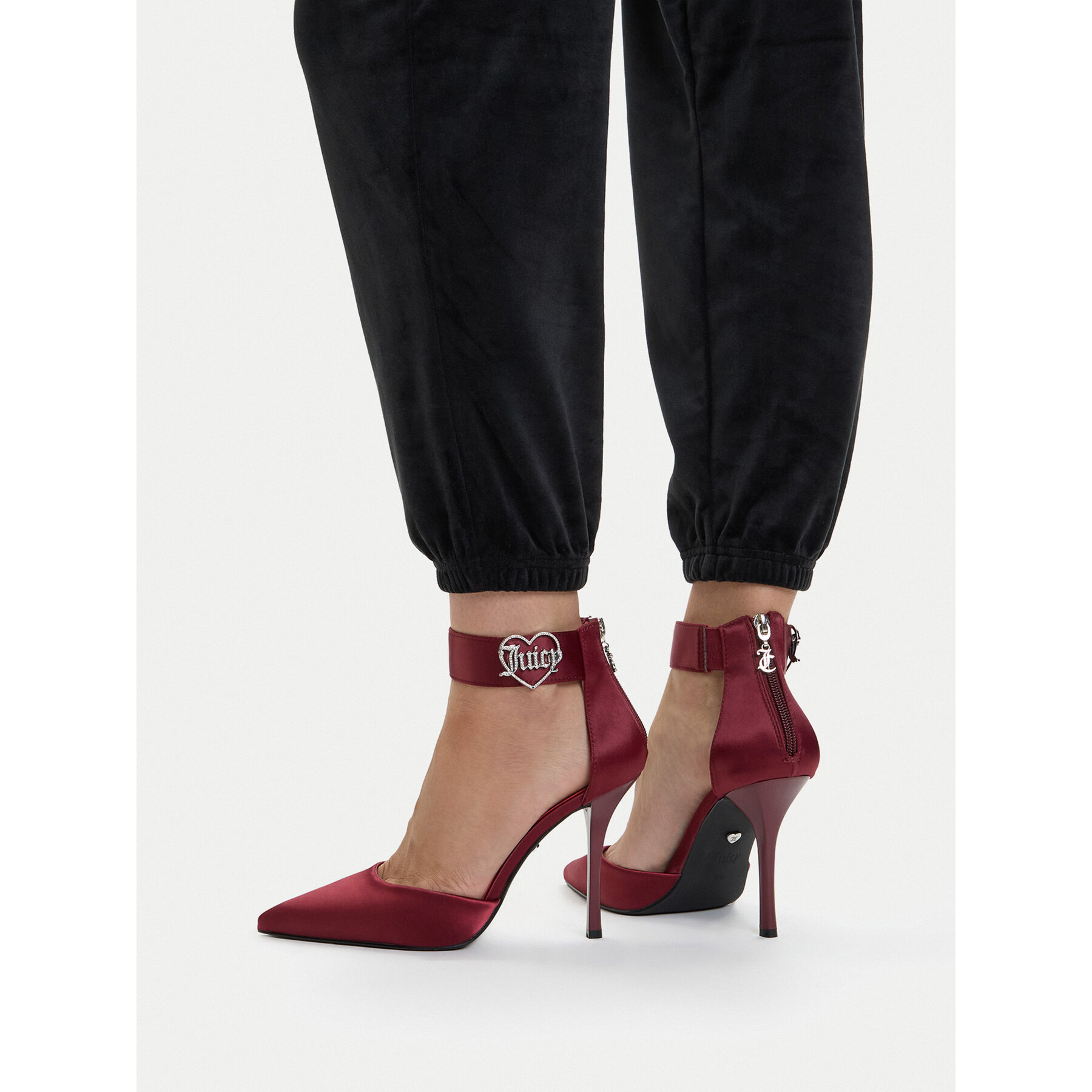 Pantofi cu toc subțire Juicy Couture EO-LH24018-2A Vișiniu