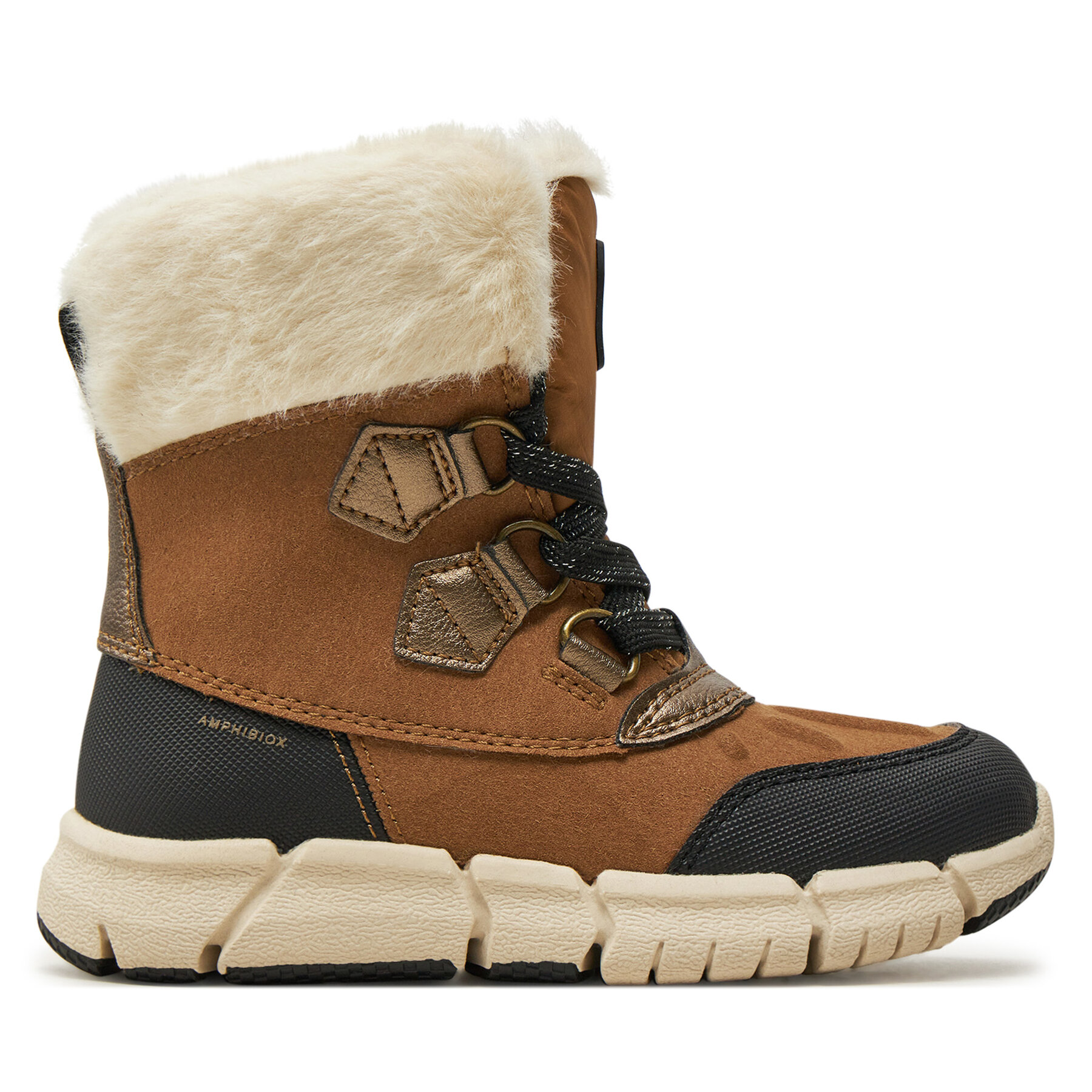 Snehule Geox J Flexyper Girl B Ab J46APA 0AU50 C6175 M Hnedá
