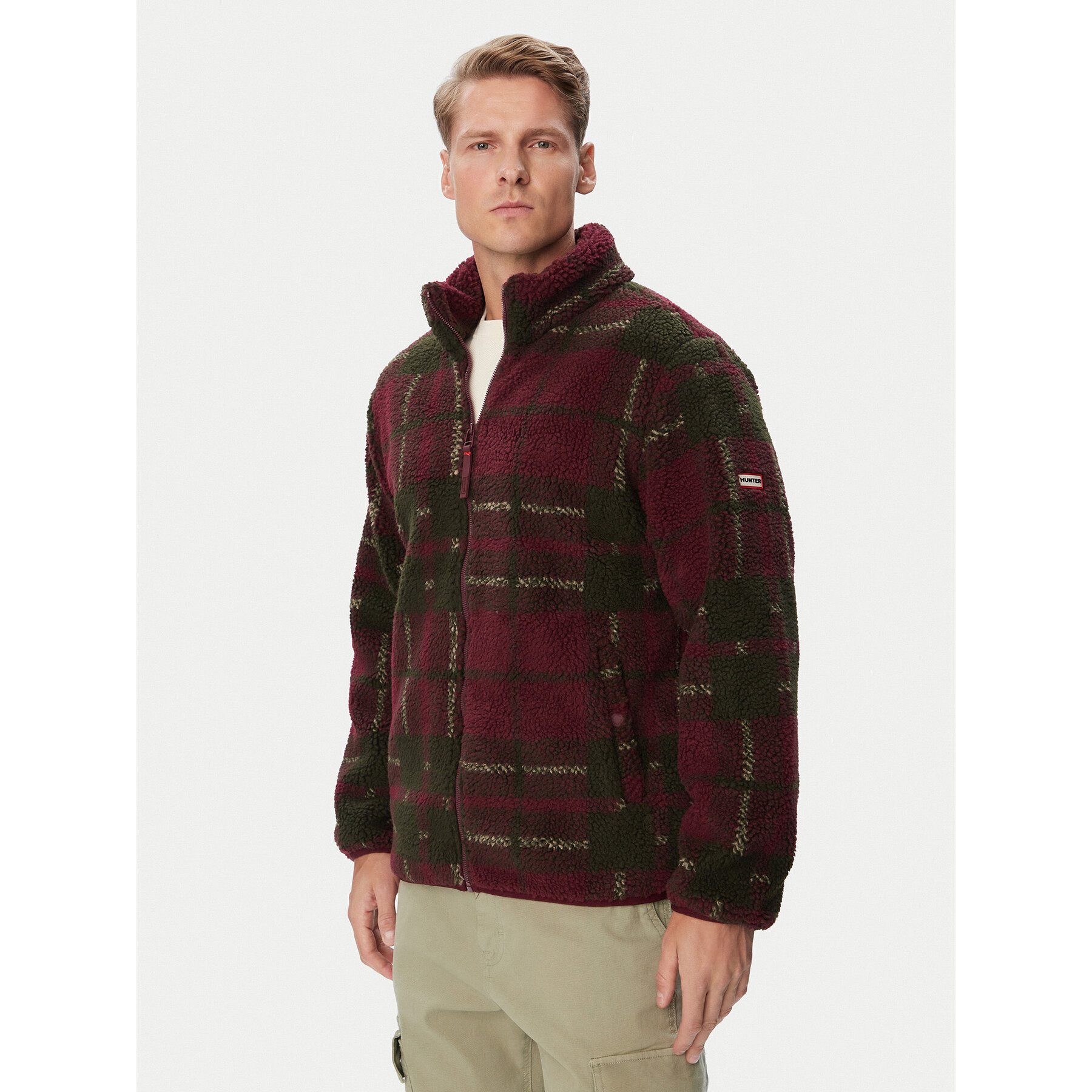 Hunter Übergangsjacke HARM0015262 Dunkelrot Regular Fit