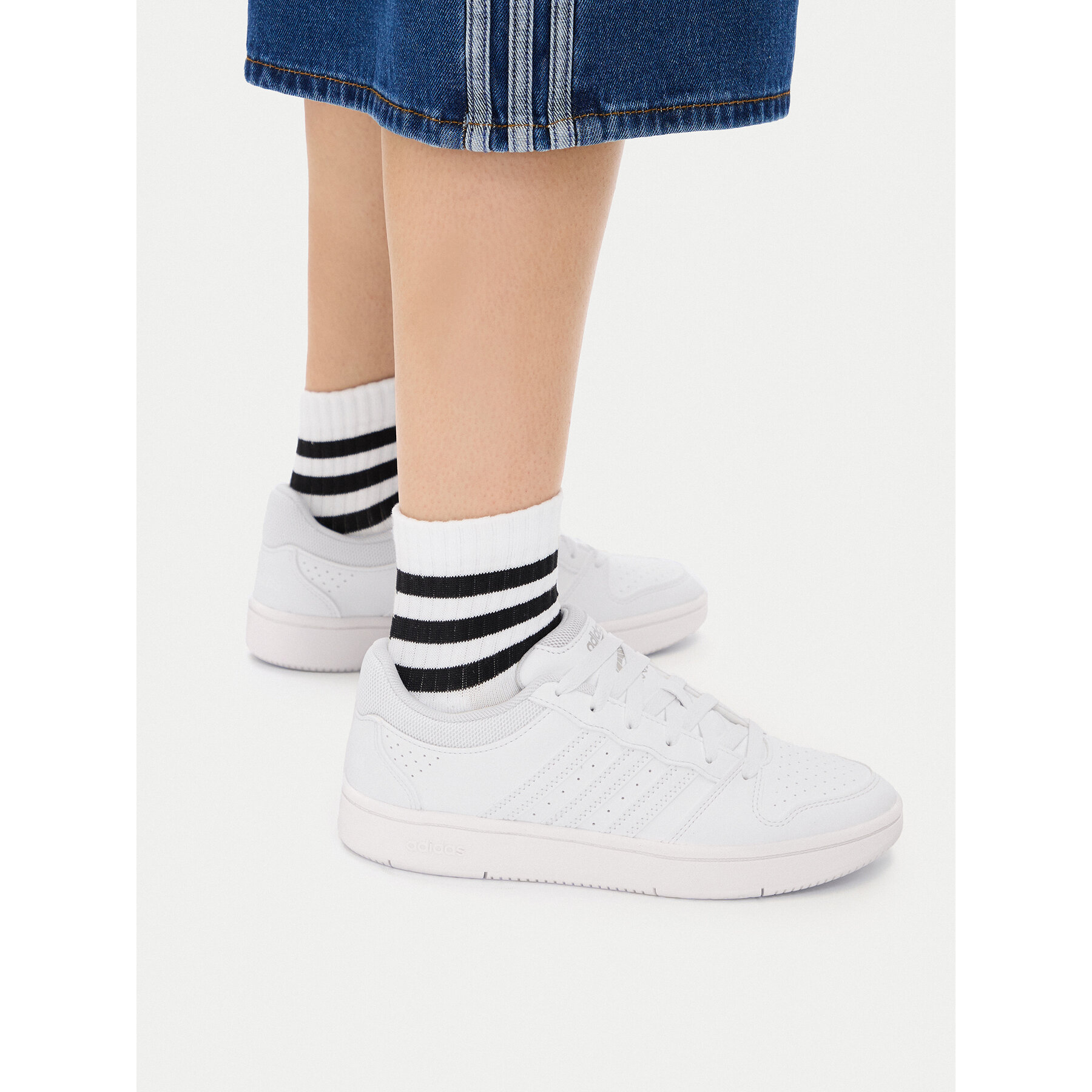 Sneakers adidas Hoops Classic J KH8913 Alb