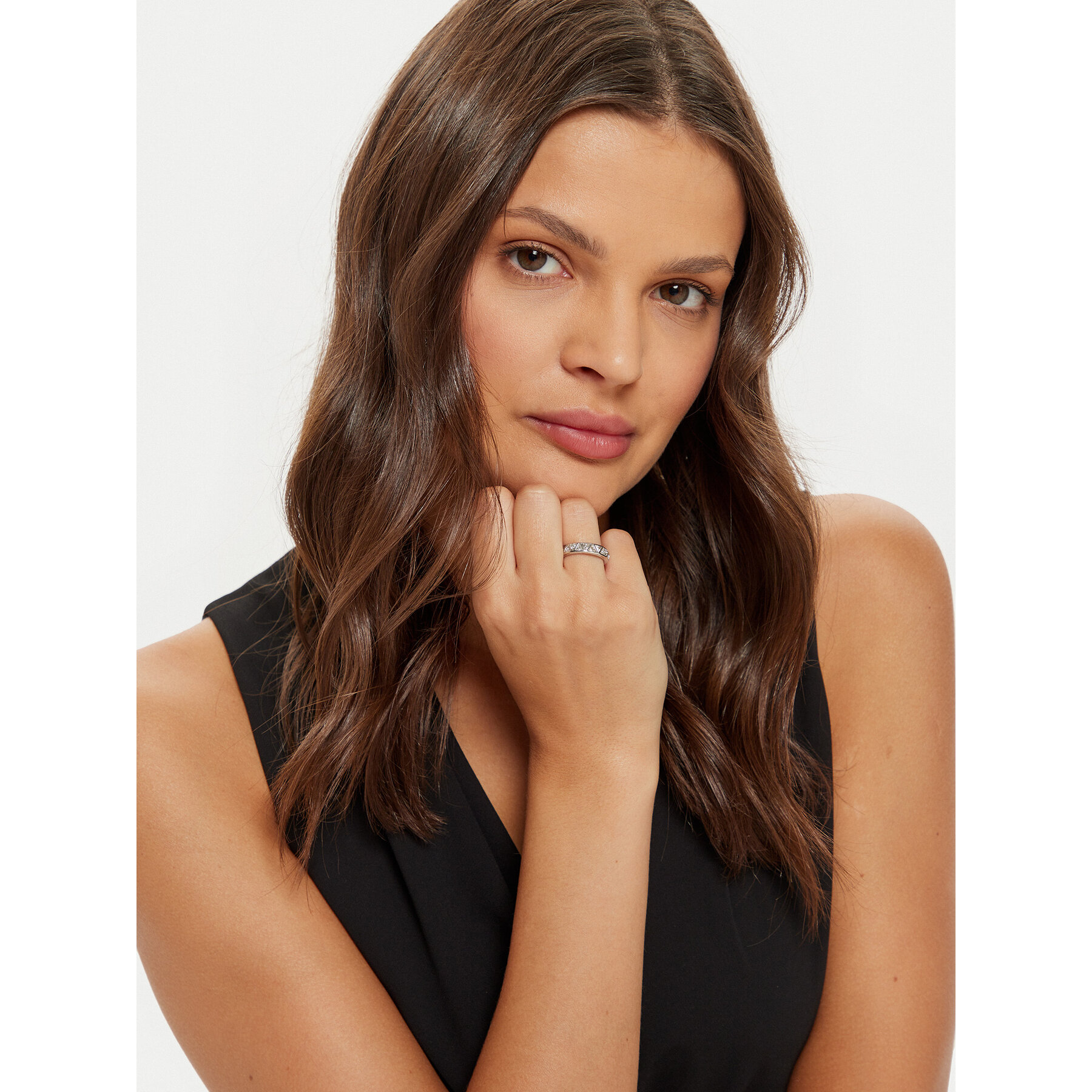Ring Guess JUBR04 575JW Silberfarben