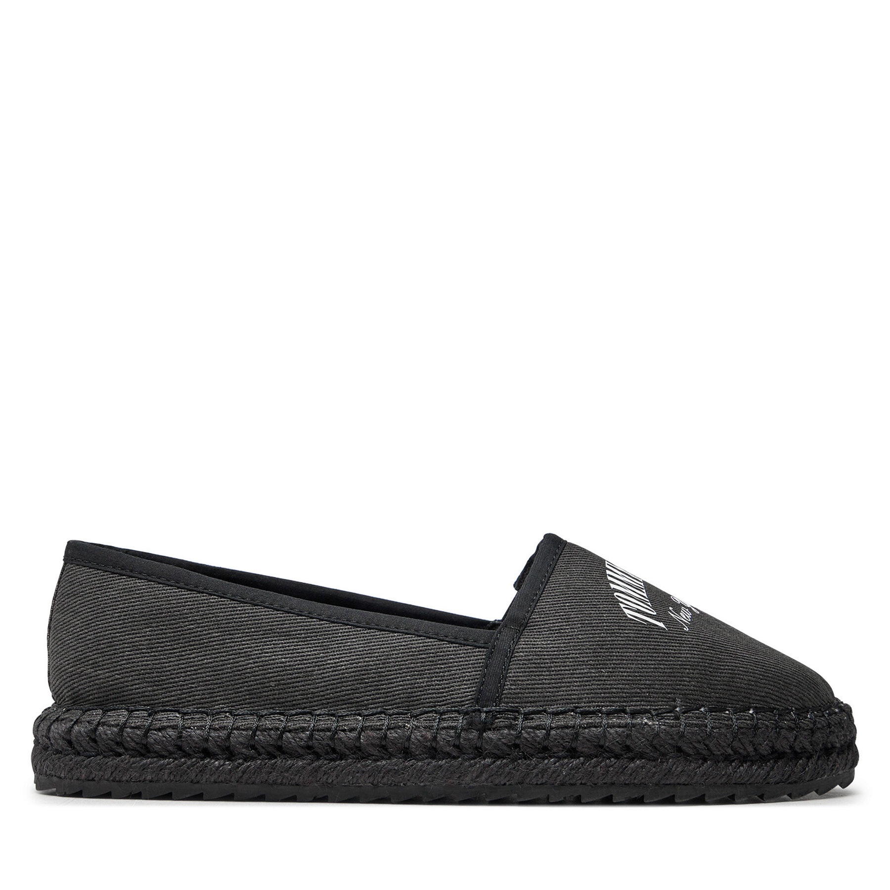 Damskie Espadryle Tommy Jeans, Rozmiar 37 Czarny Tjw Varsity Espadrille EN0EN02470
