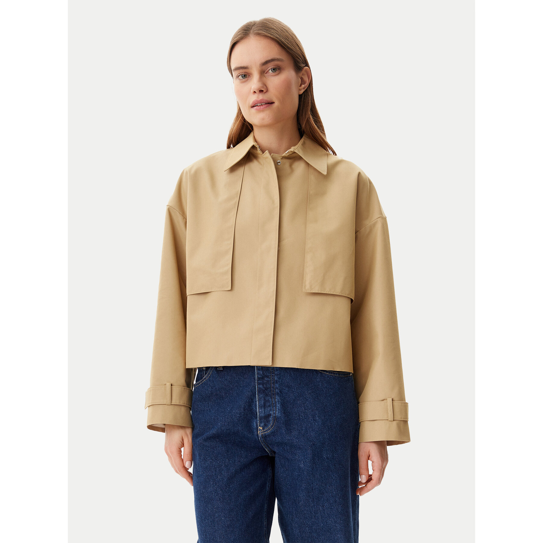 Calvin Klein Hemdjacke K20K208379 Beige Relaxed Fit
