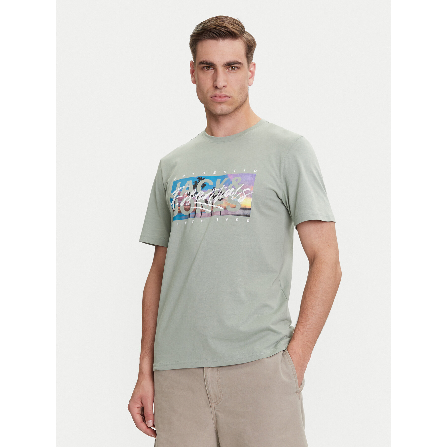 Jack & Jones T-shirt Colton 12268438 Verde Standard Fit