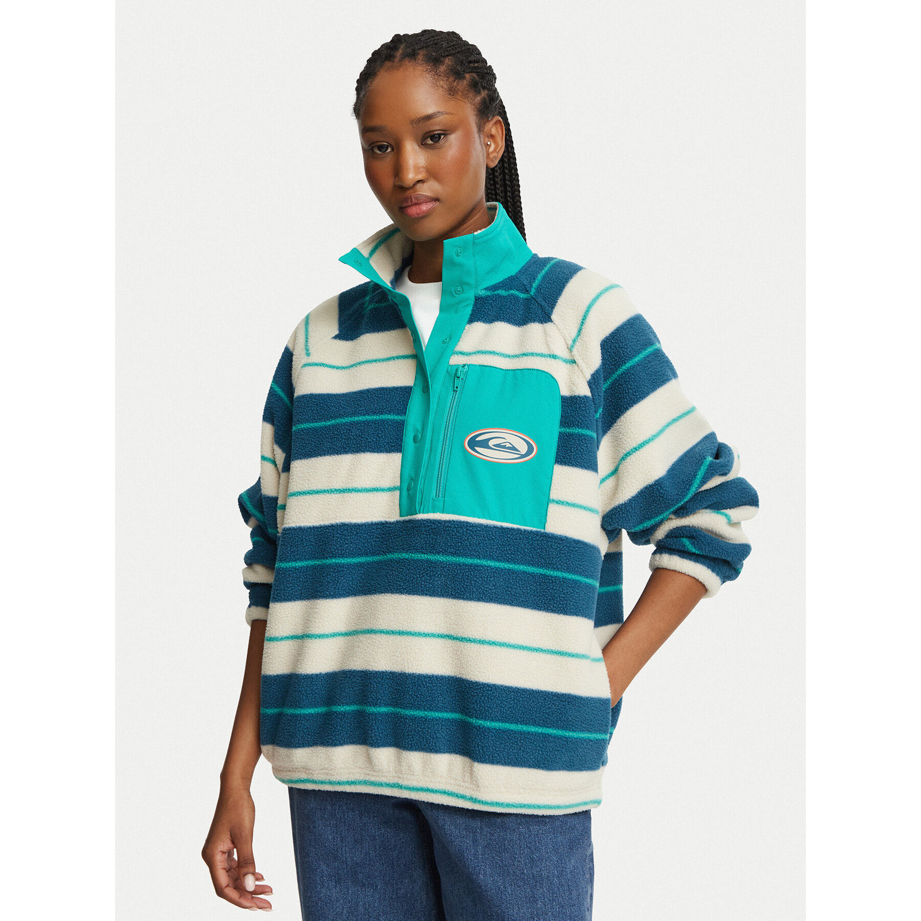 Quiksilver Fleecejacke Renek EQWPF03008 Bunt Regular Fit