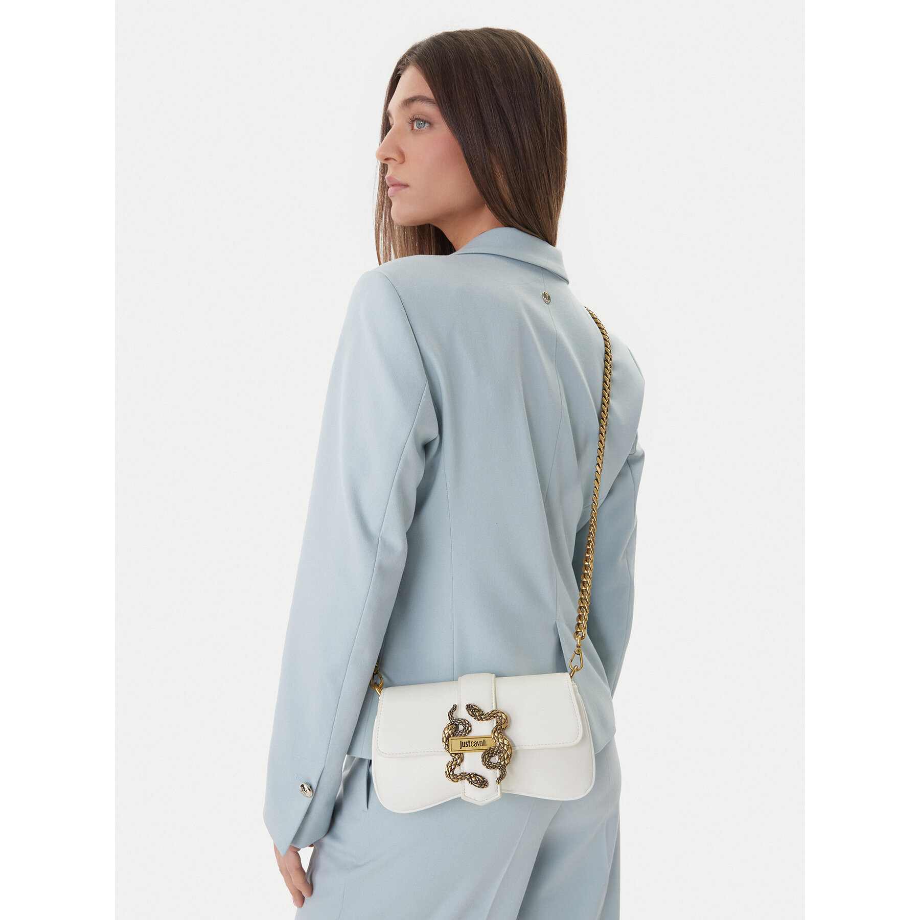 Geantă Just Cavalli 80RA4BA7 ZSA89 Alb