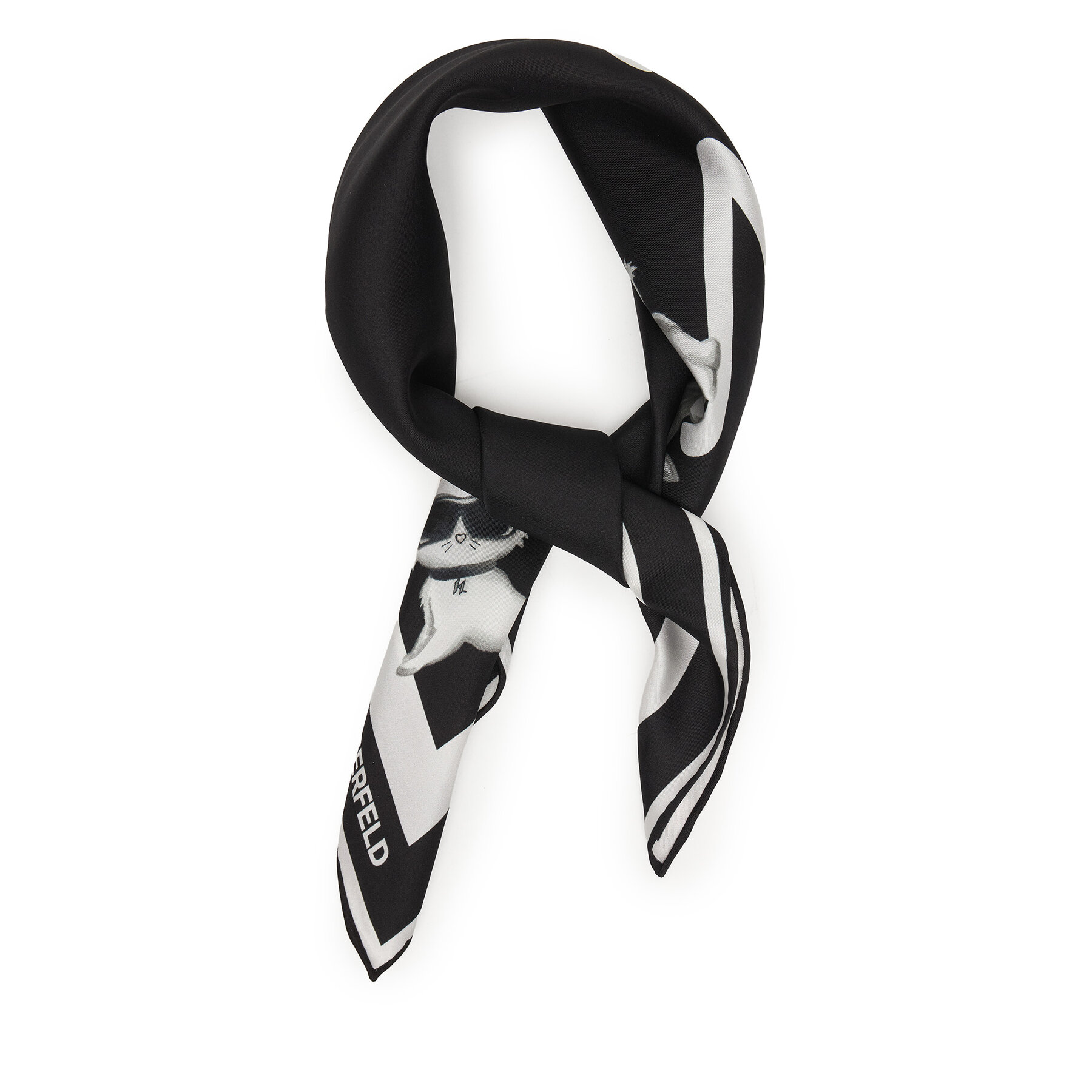 Бандана KARL LAGERFELD B1W33083 Черен