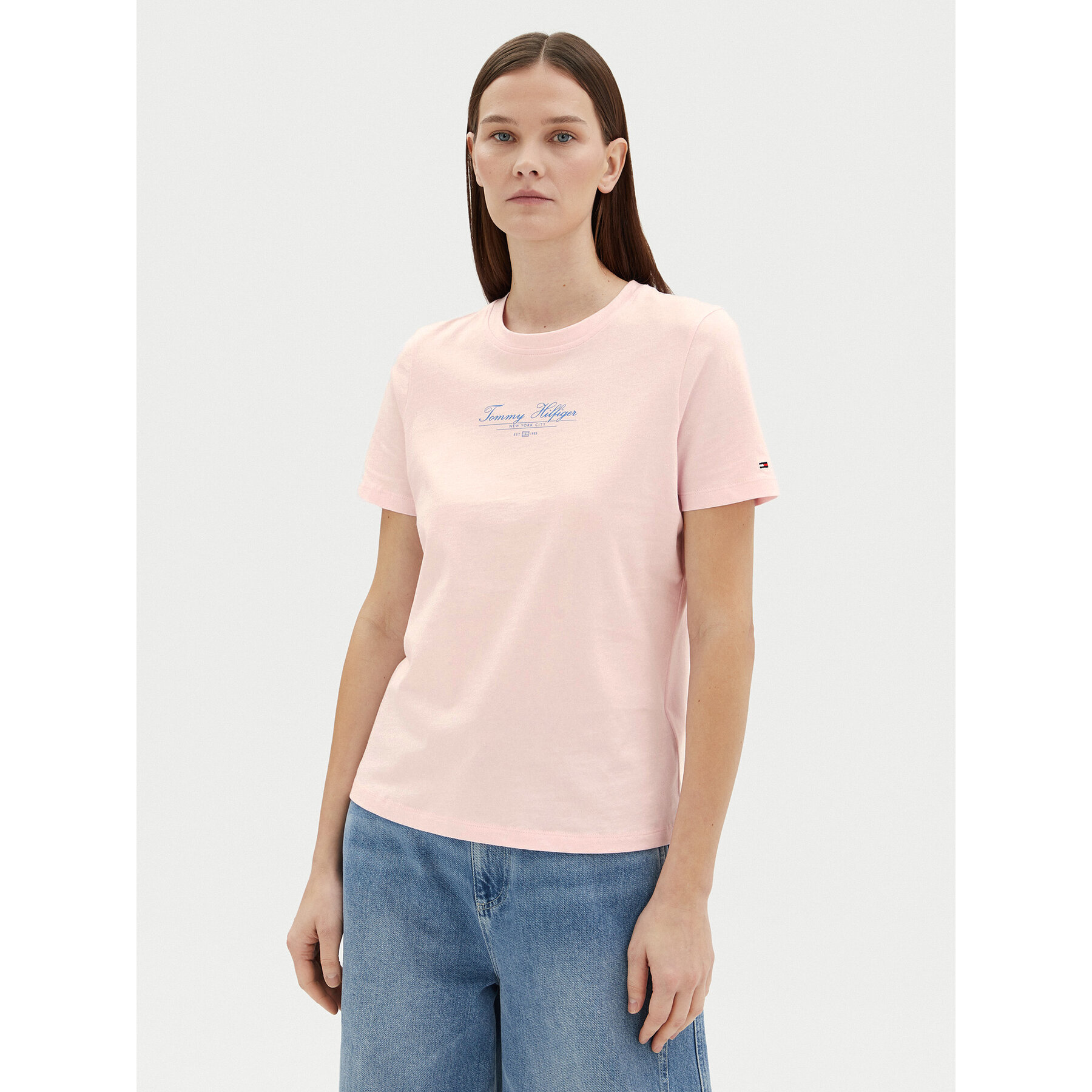 Tommy Hilfiger T-Shirt WW0WW45428 Rosa Regular Fit
