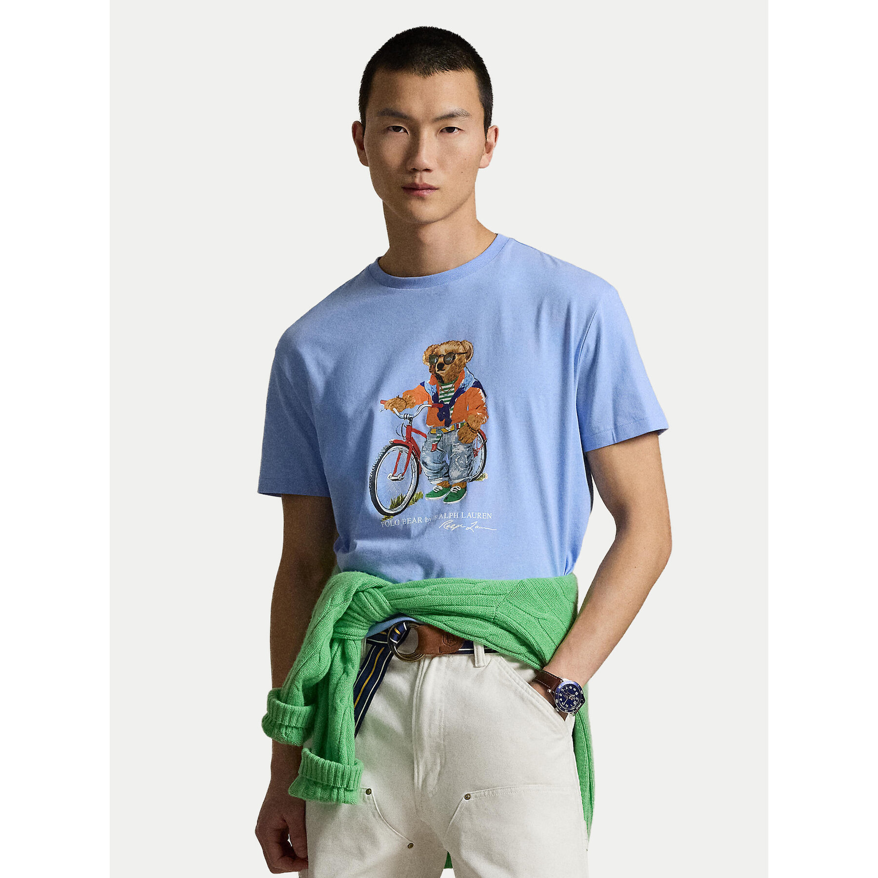 Polo Ralph Lauren Majica 710B16612001 Modra Slim Fit