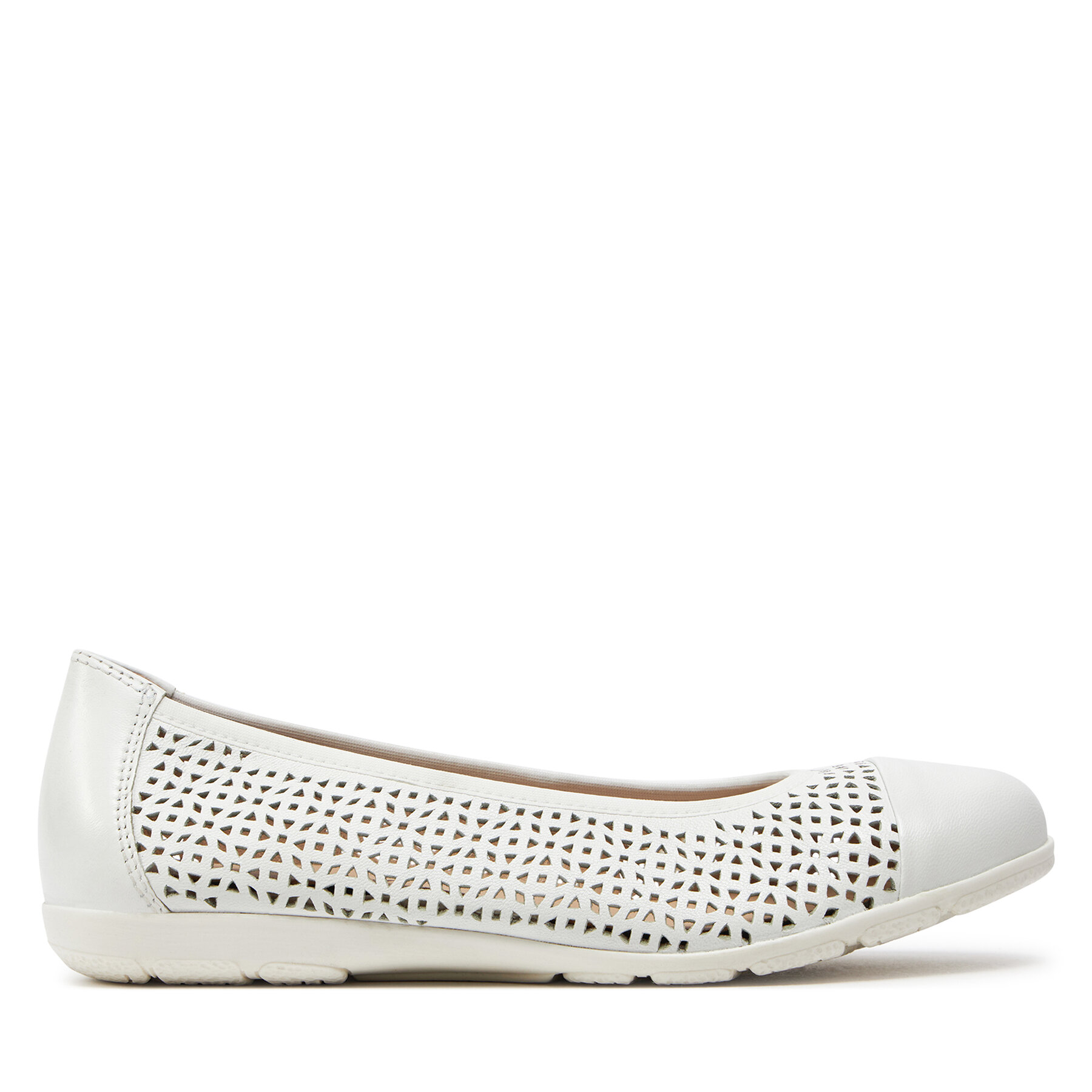 Damen Ballerinas Caprice, Schuhgröße 36, Weiß, 9-22151-42