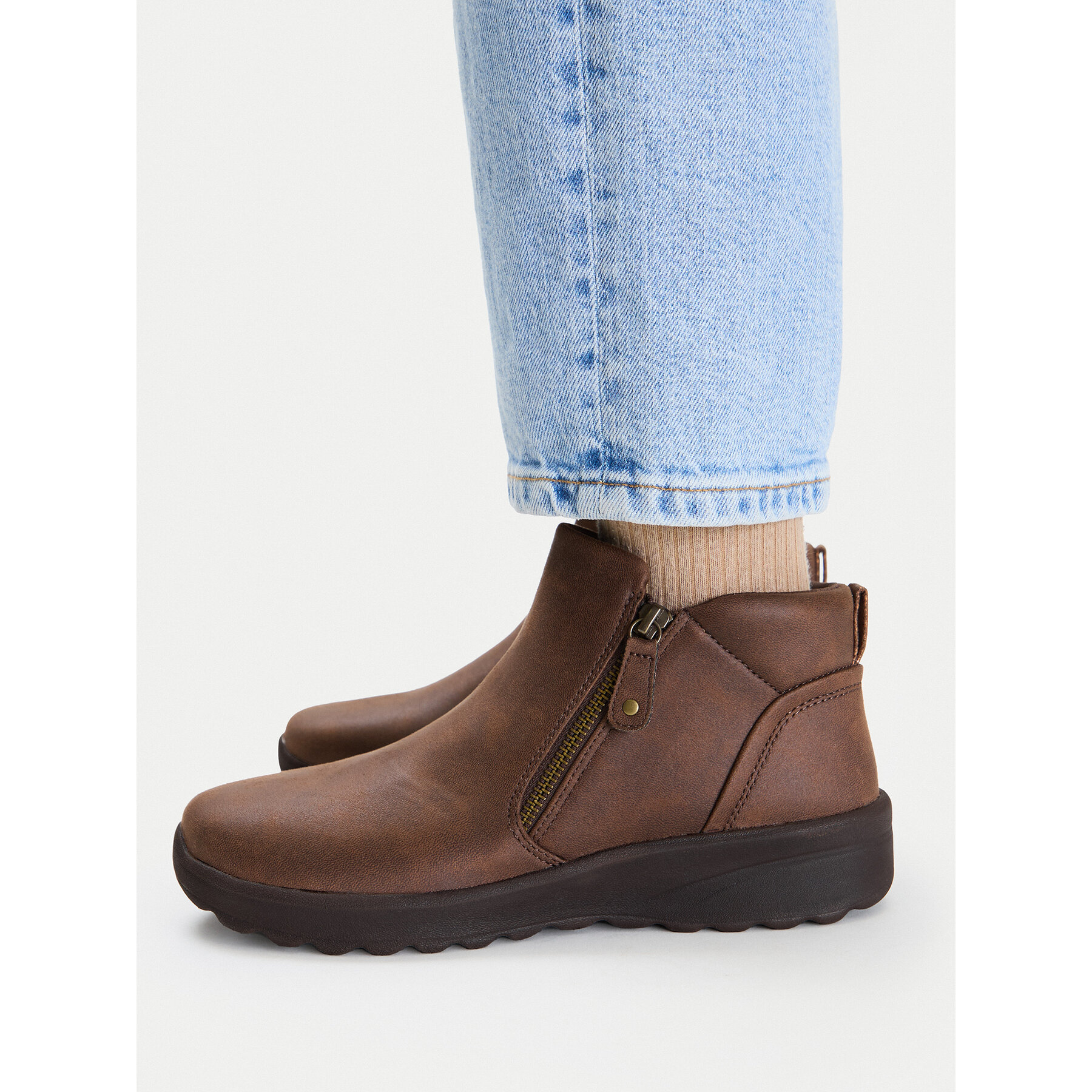 Polokozačky Skechers Lovely Vibe 158952/CHOC Hnědá