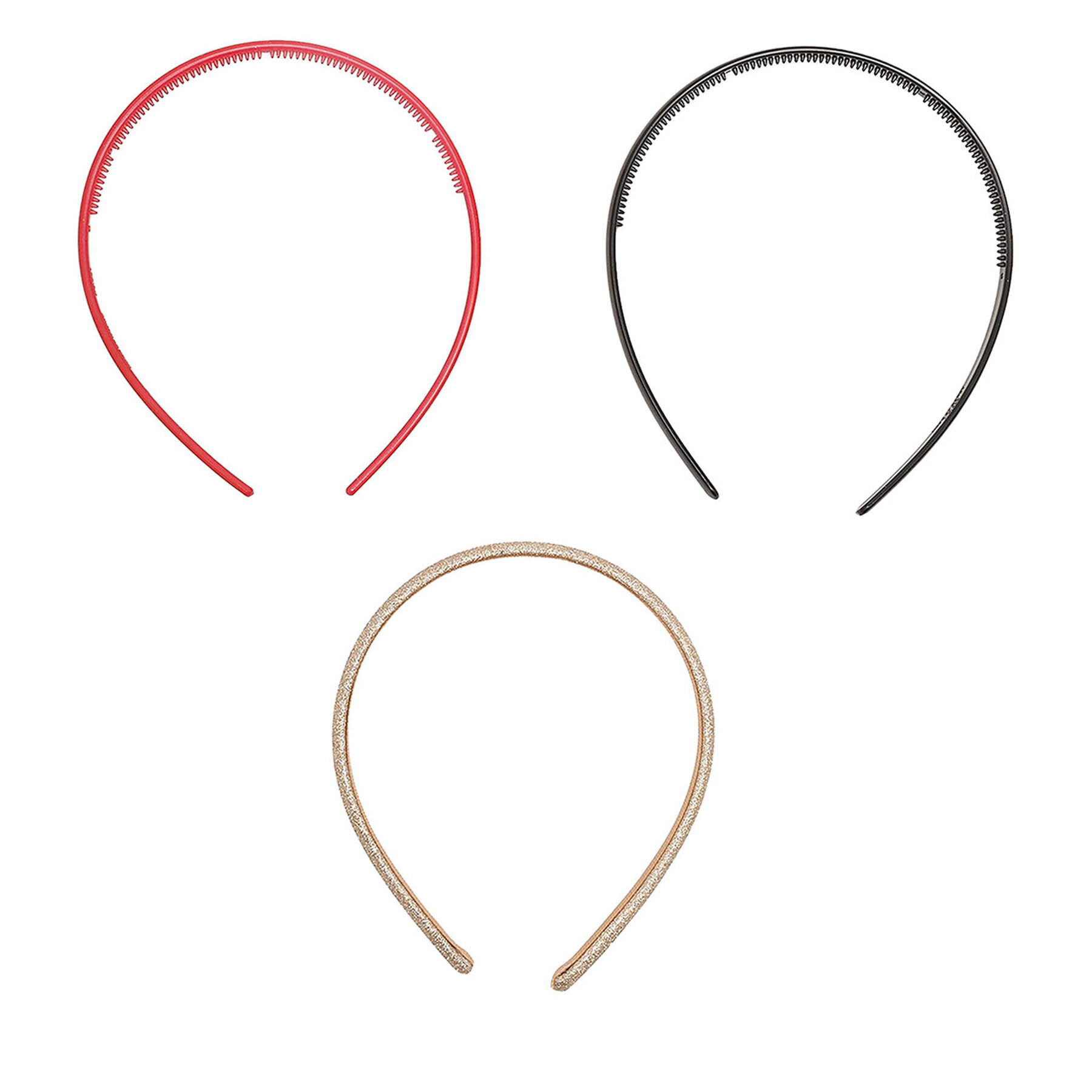 Set bentițe din material textil Nelli Blu 7KE-007-AW23 Roșu