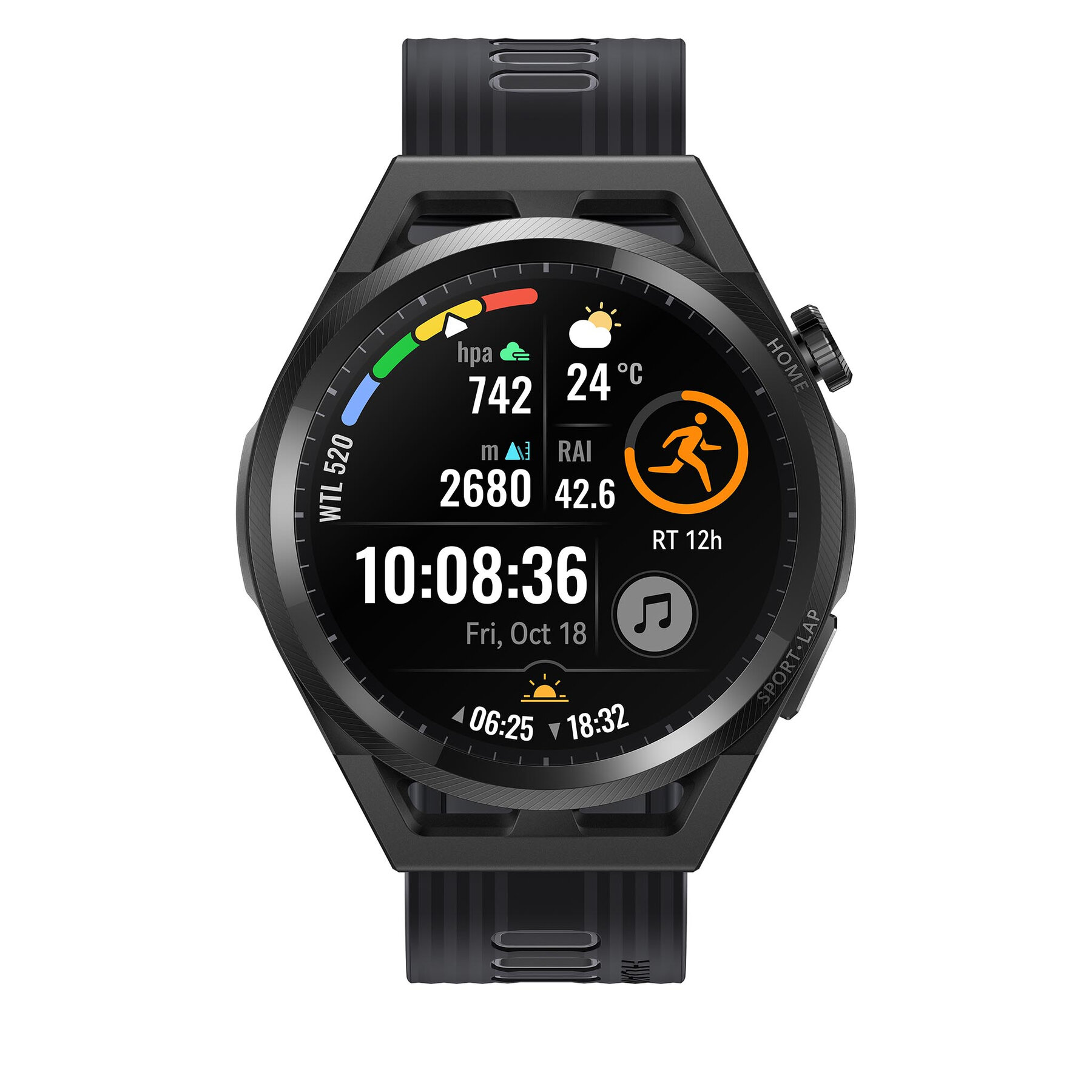 Smartwatch Huawei Watch Gt Runner RUN-B19 Black/Black Black/Black imagine super redus 2022