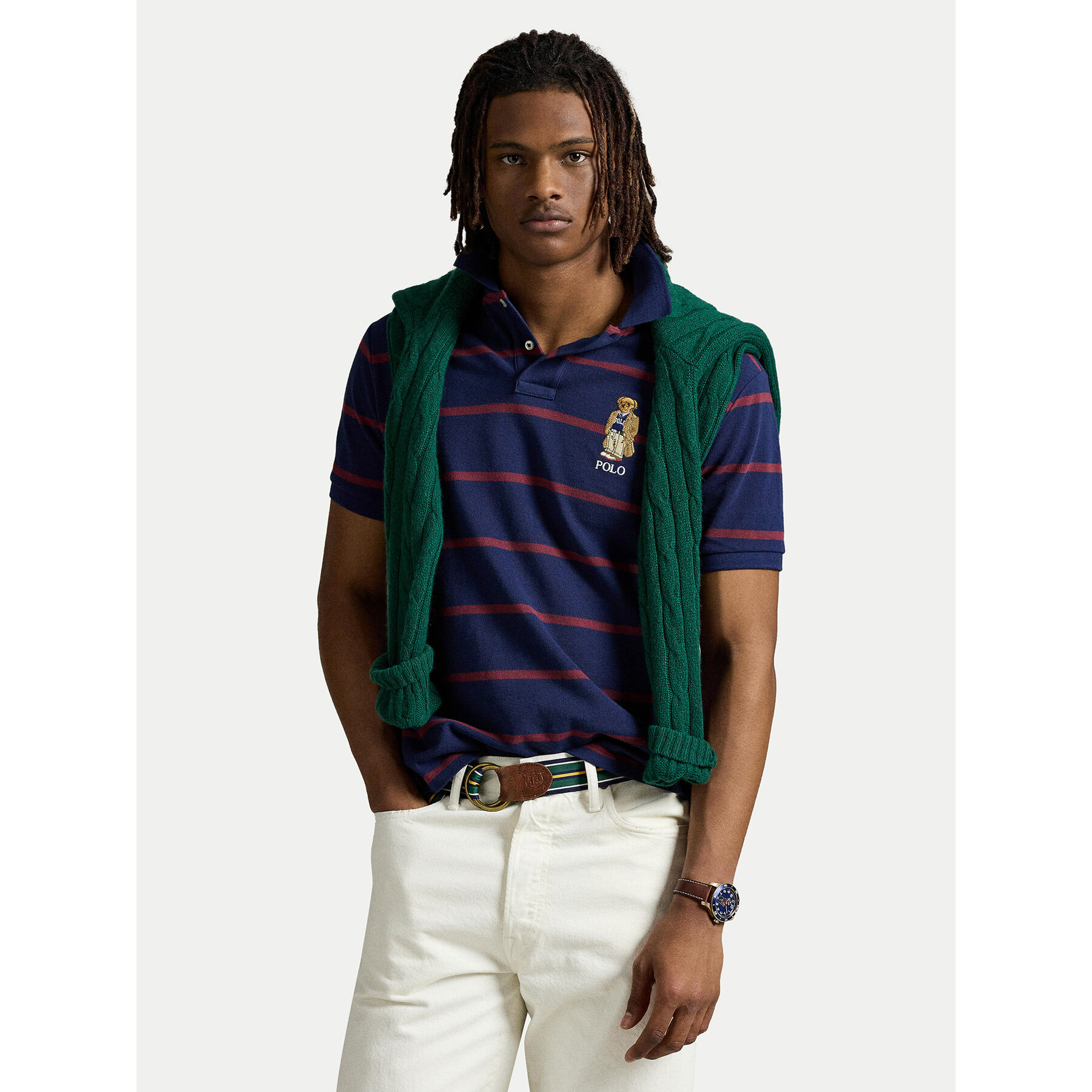Polo Ralph Lauren Poloshirt 710971839001 Dunkelblau Custom Slim Fit