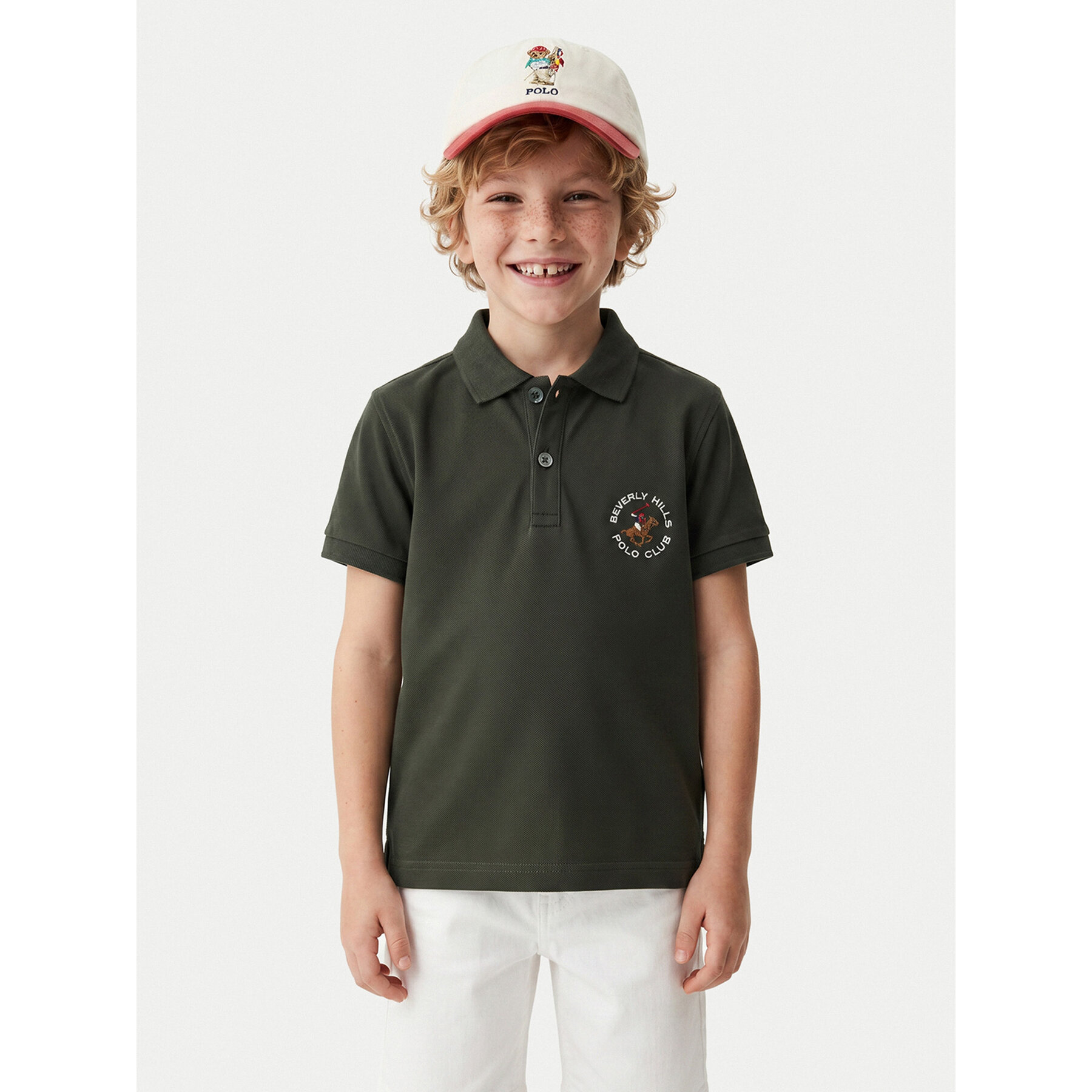 Beverly Hills Polo Club Polo P-SS26B-P42560 Tamno zelena Regular Fit