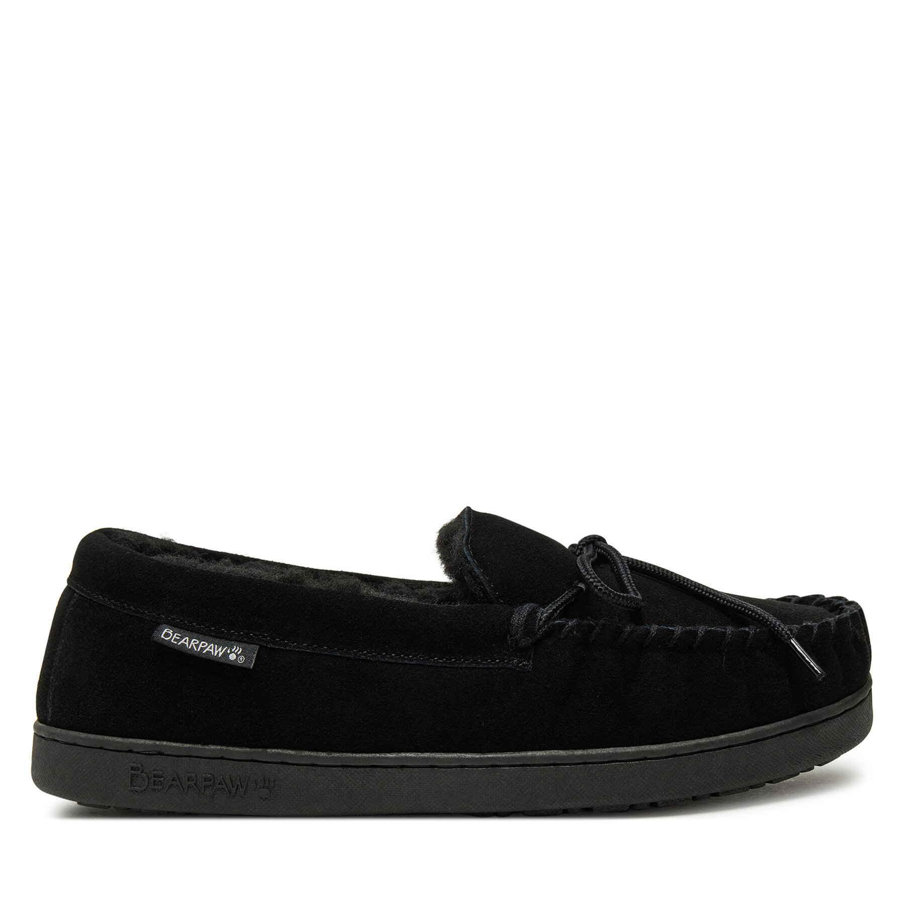 Uomo Pantofole Bearpaw, Taglia 42, Nero, Moc II 1295M, taglia : 42