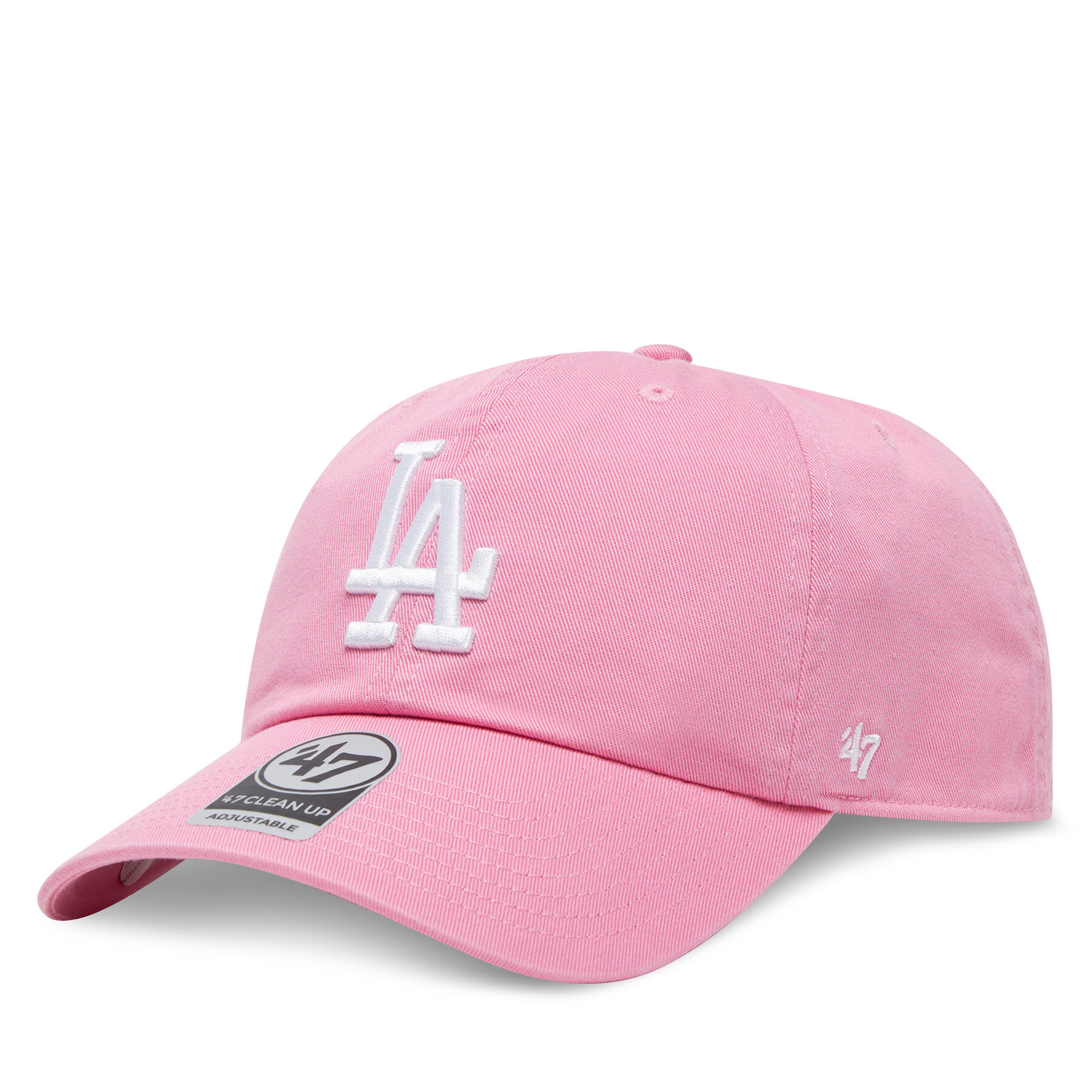 Шапка с козирка 47 Brand MLB Los Angeles Dodgers '47 CLEAN UP B-RGW12GWS Розов