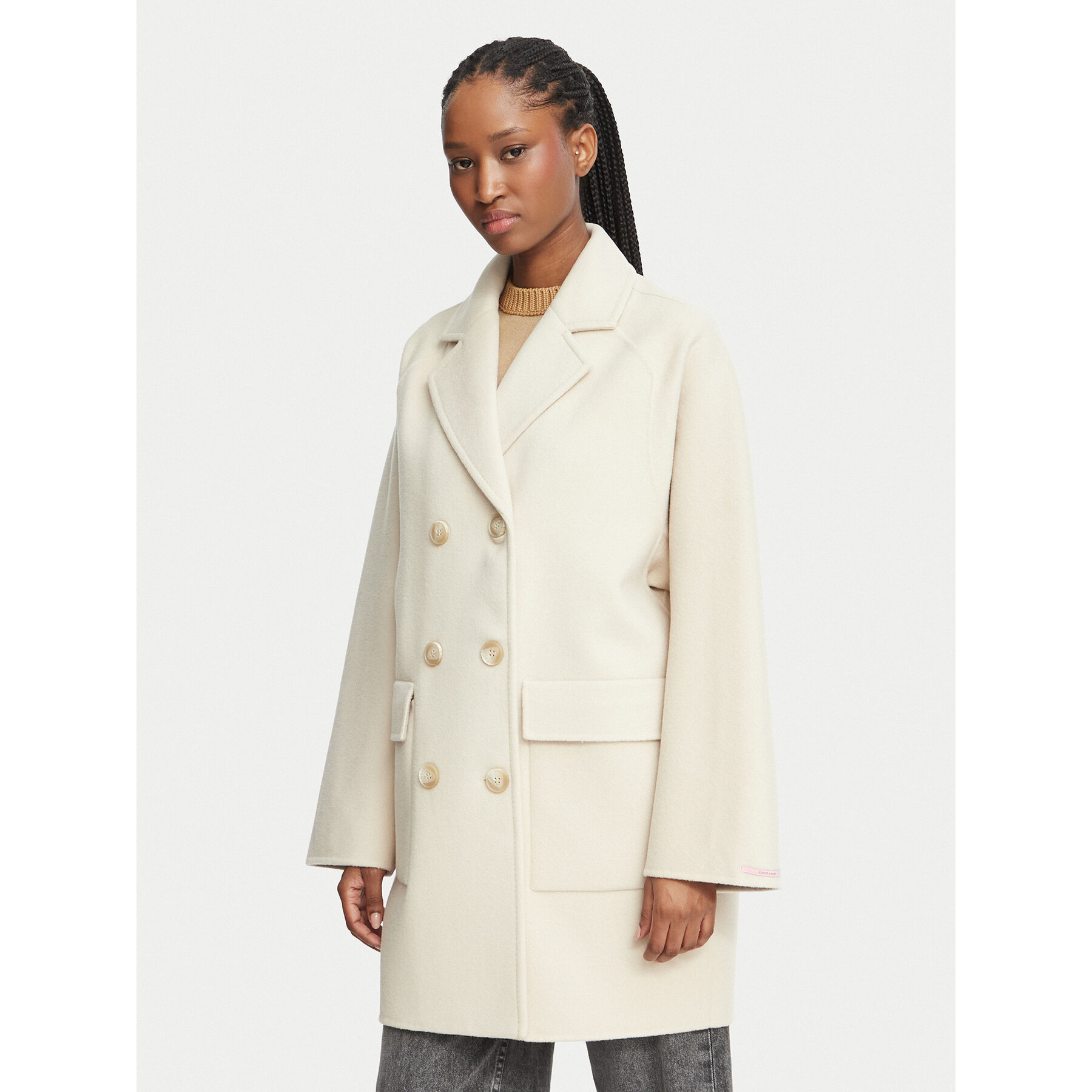 MAX&Co. Wollmantel 2626016013200 Beige Regular Fit