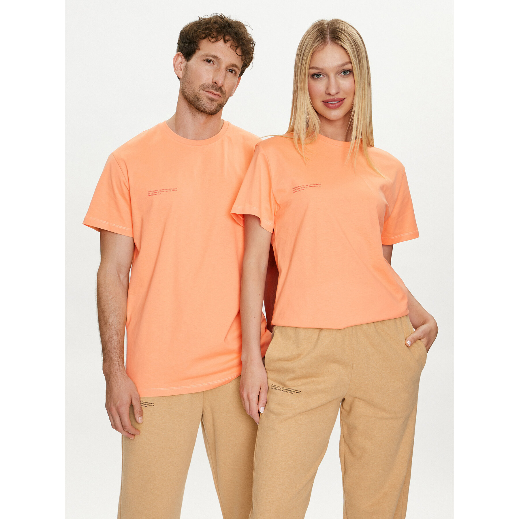 Pangaia Pangaia T-Shirt Tropics 365 Midweight Πορτοκαλί Regular Fit